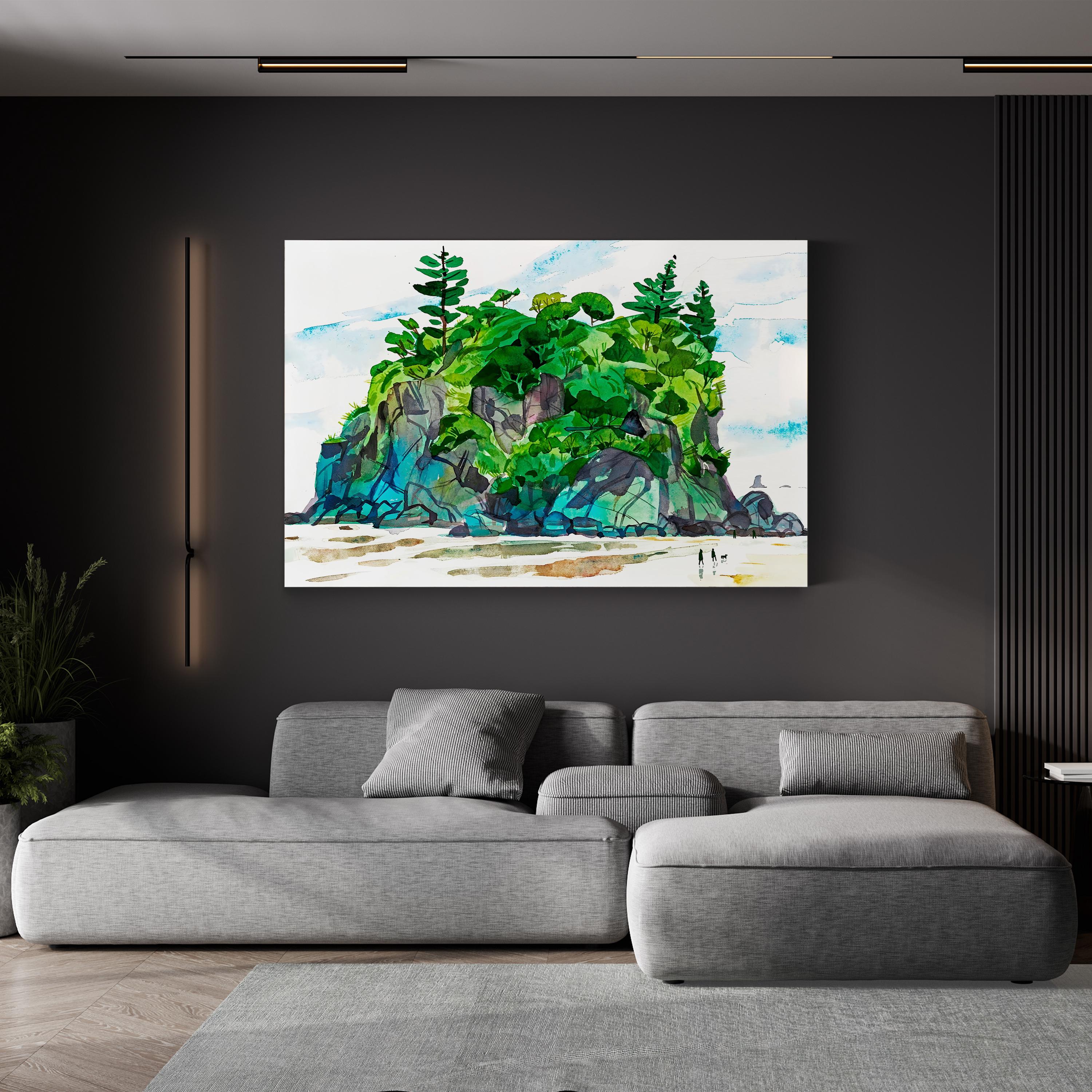 Sea Stack on Ruby Beach Wall Art by Eleanor Doughty