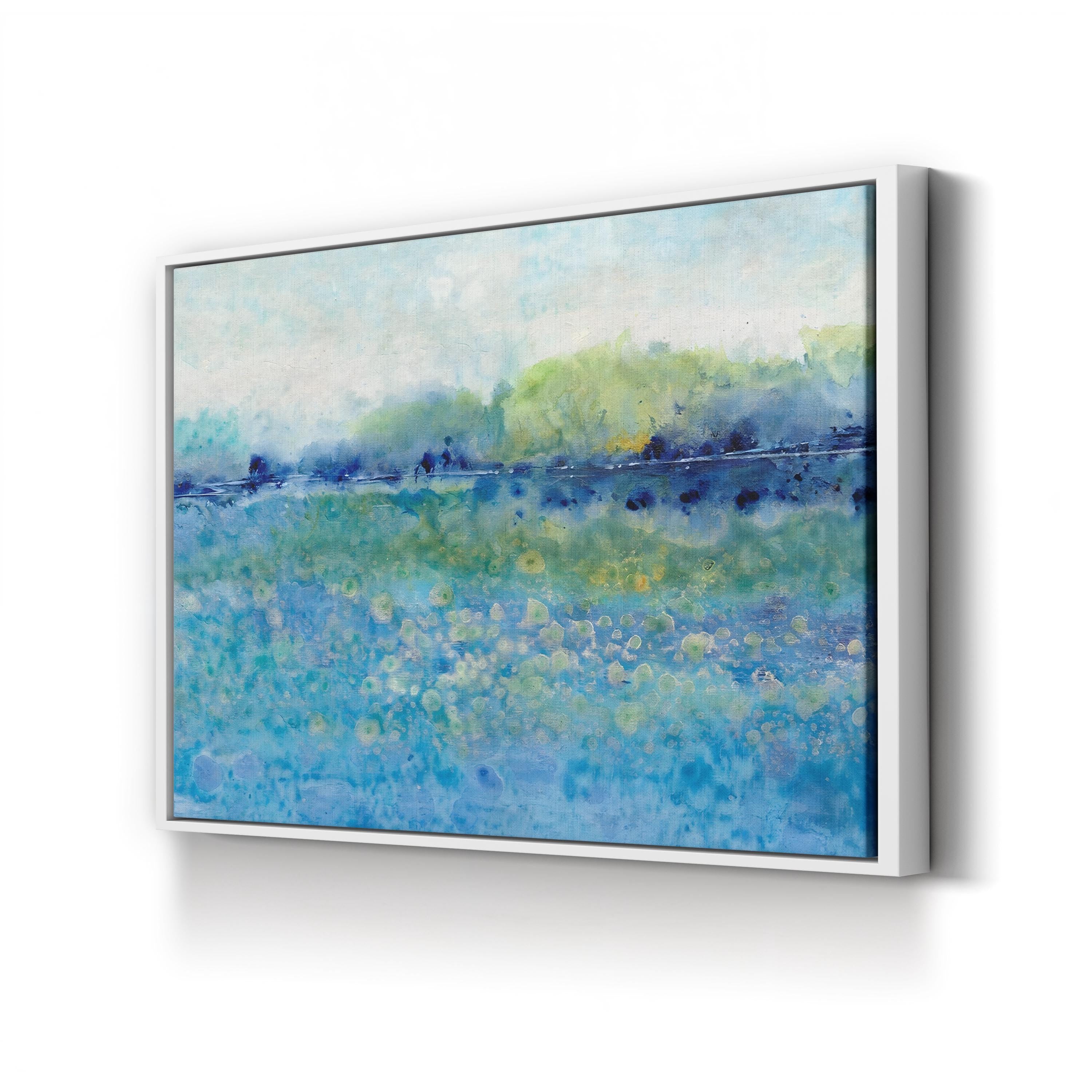Shimmering Water I Wall Art by Tim O’Toole | Contemporary Abstract Coastal Landscape Canvas Print