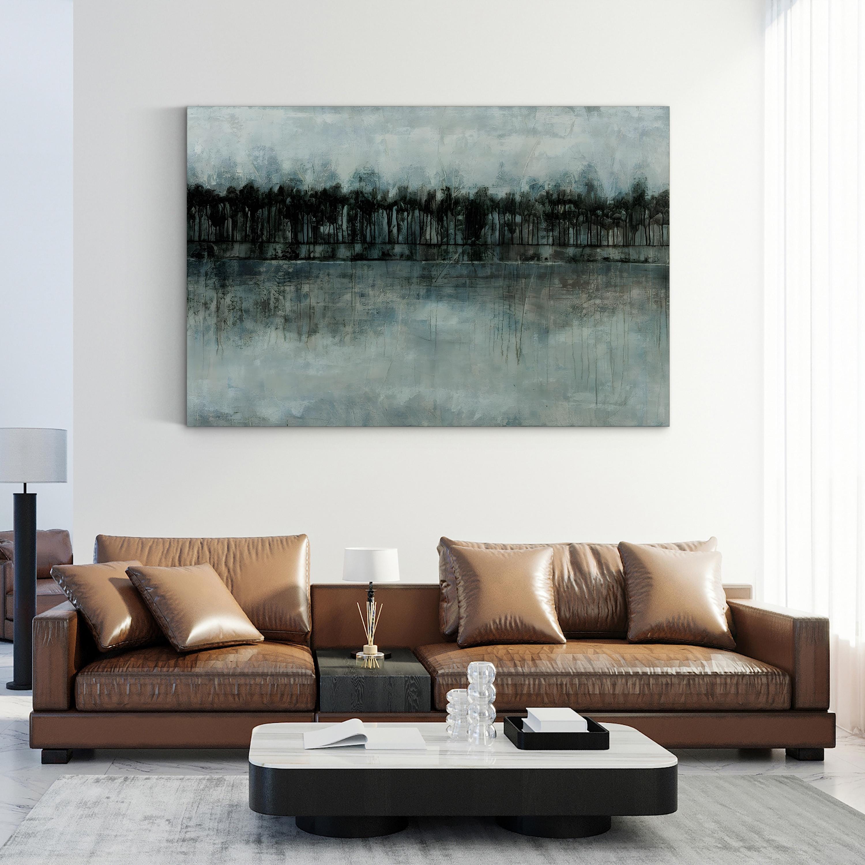Abstract Slate Forest Landscape Wall Art by Joshua Schicker