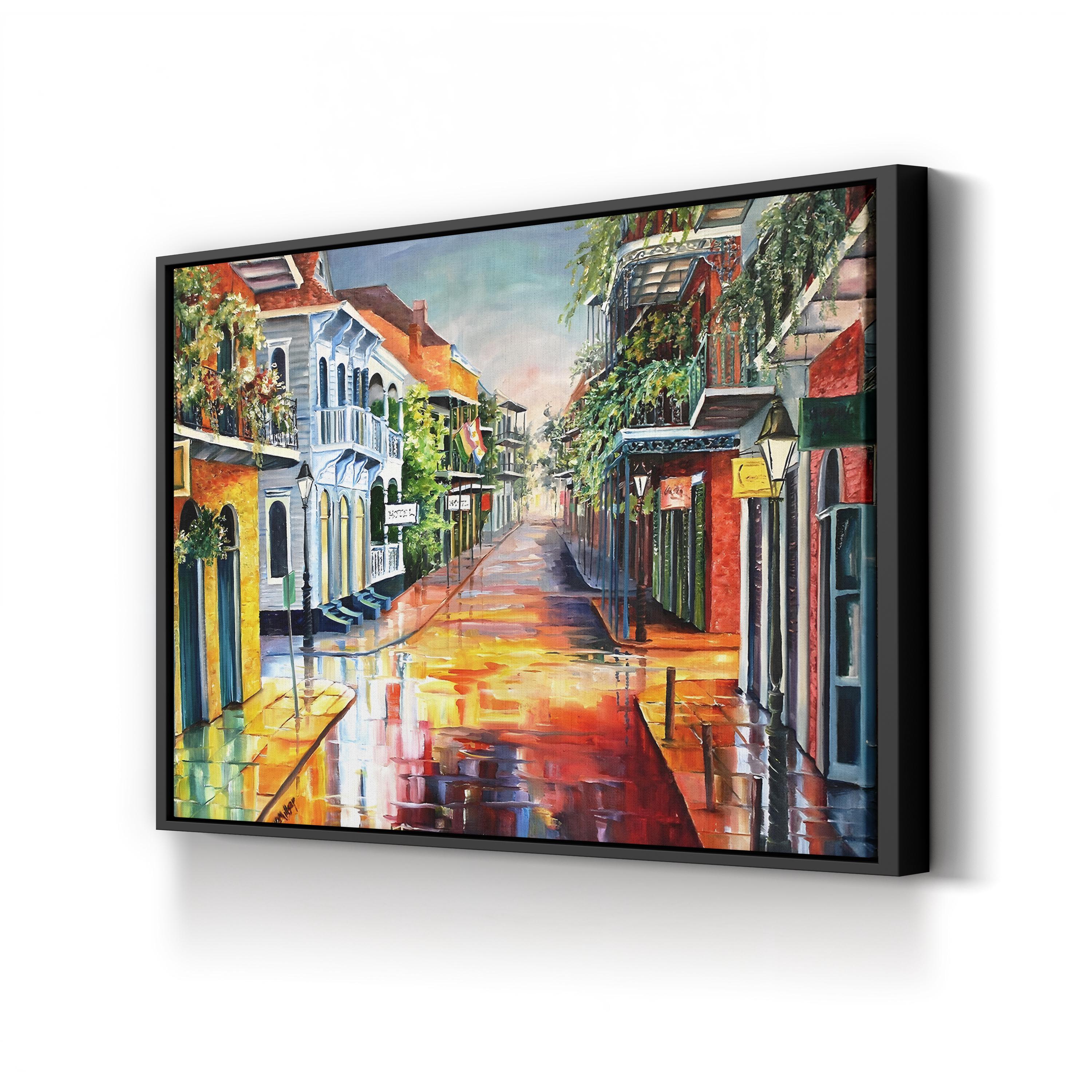 Summer Day on Royal Street Wall Art by Diane Millsap – Vibrant European Street Scene