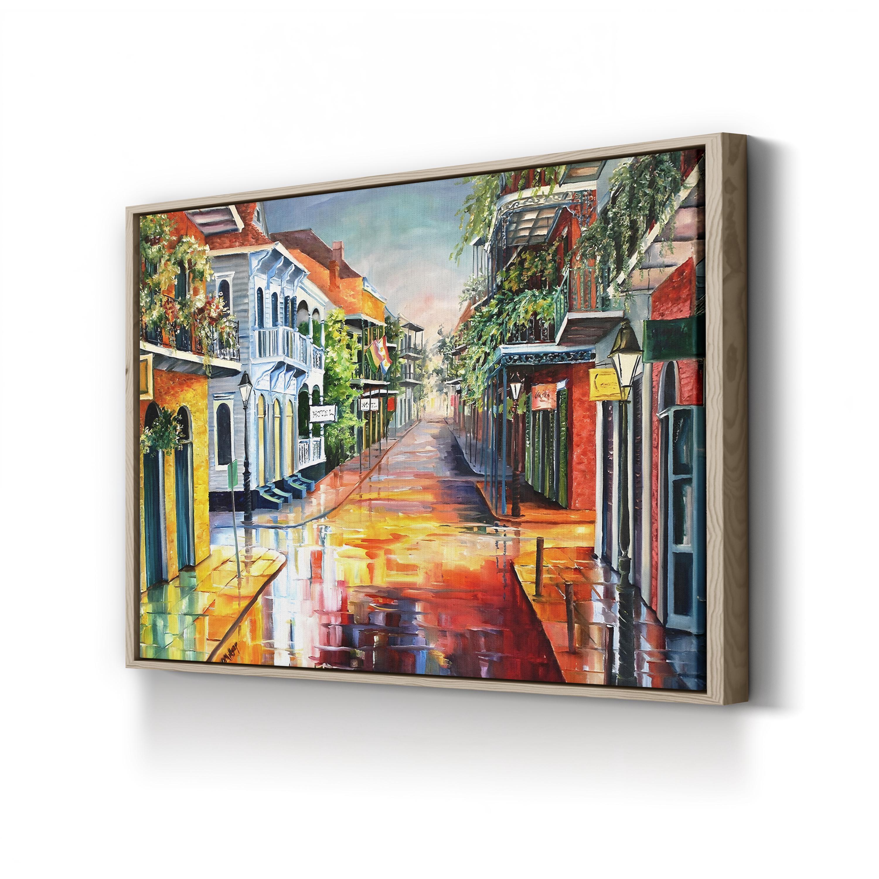Summer Day on Royal Street Wall Art by Diane Millsap – Vibrant European Street Scene