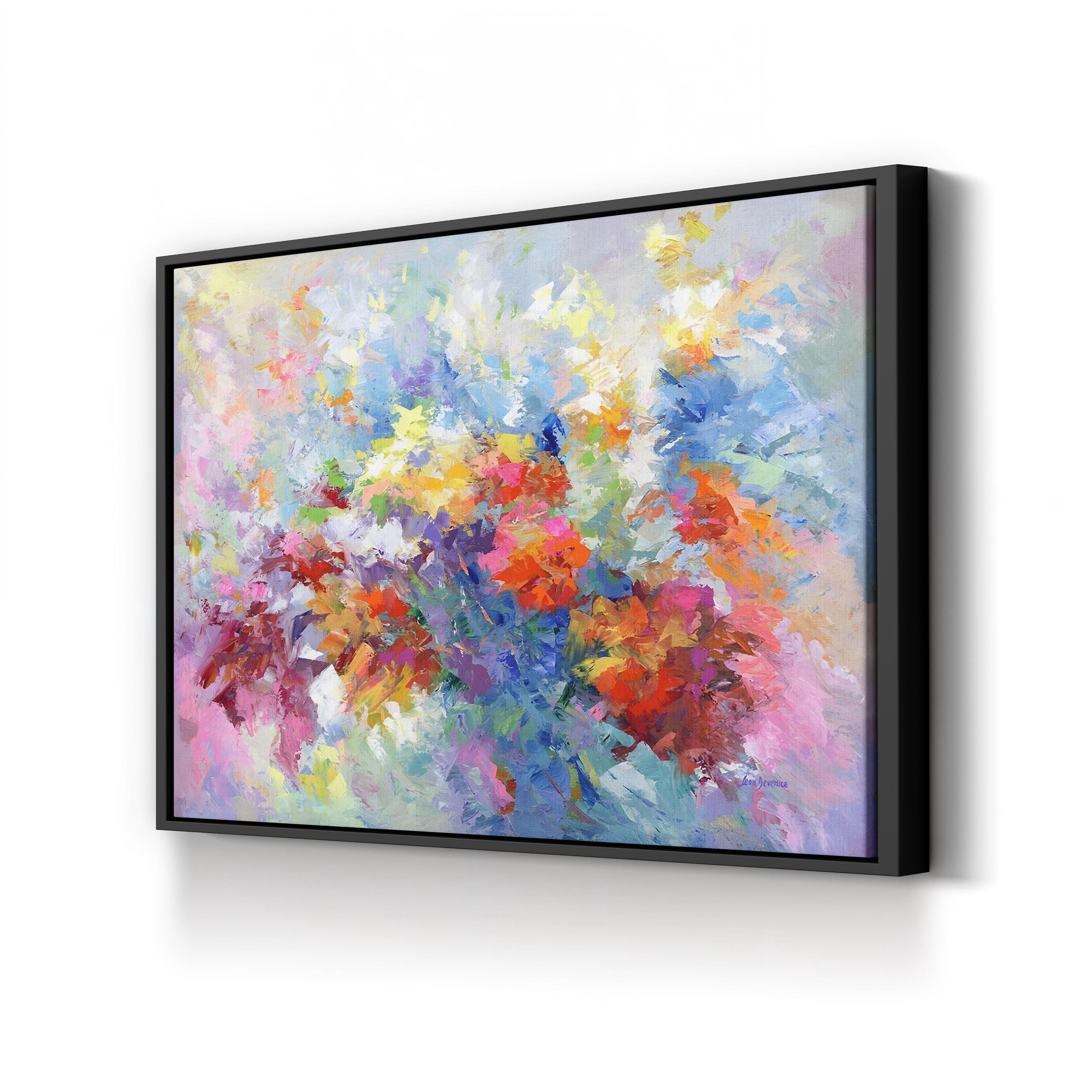 Summer Love by Leon Devenice canvas print in Black Framed Canvas