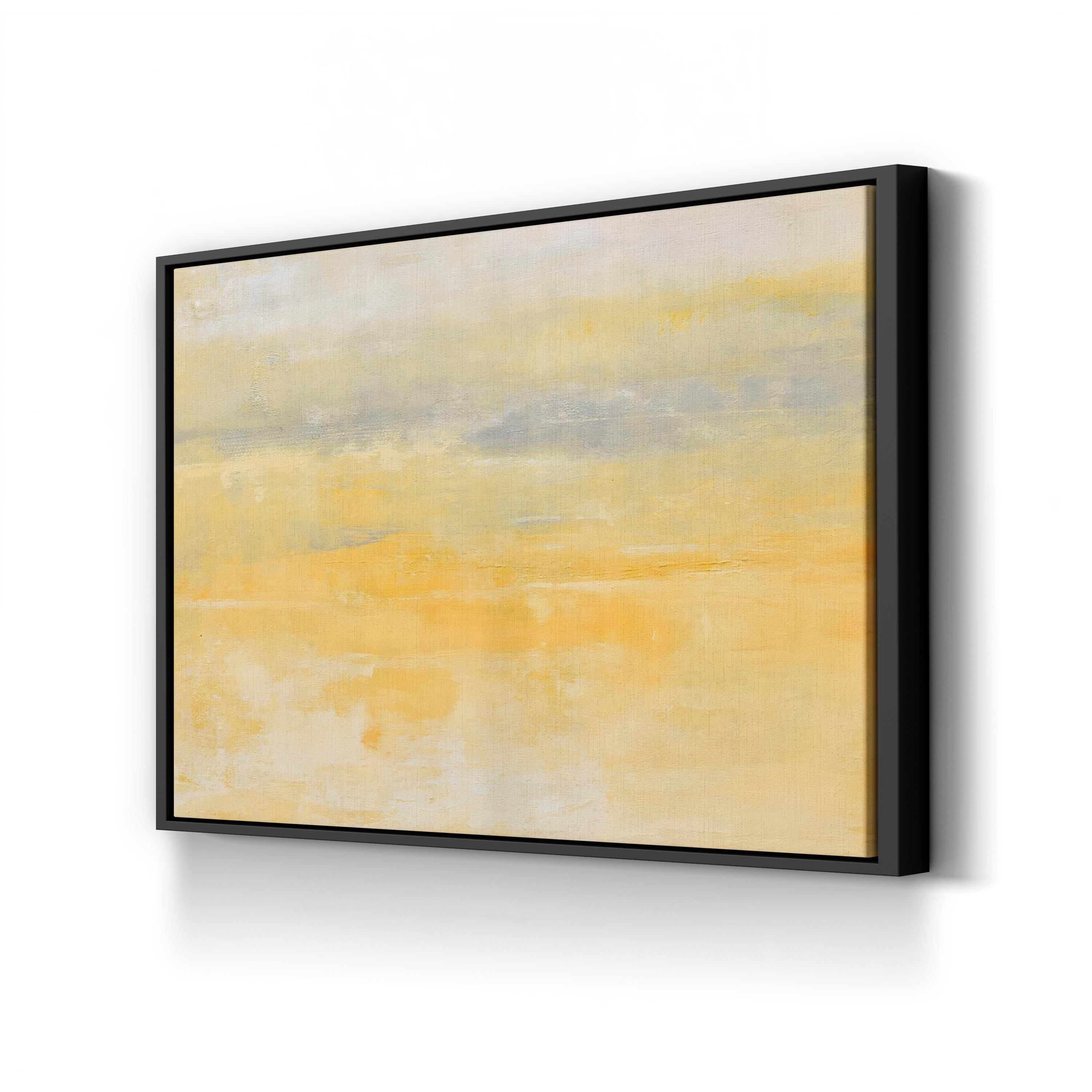 Sunday Morning Canvas Print – Contemporary Abstract Sunrise Landscape Wall Art