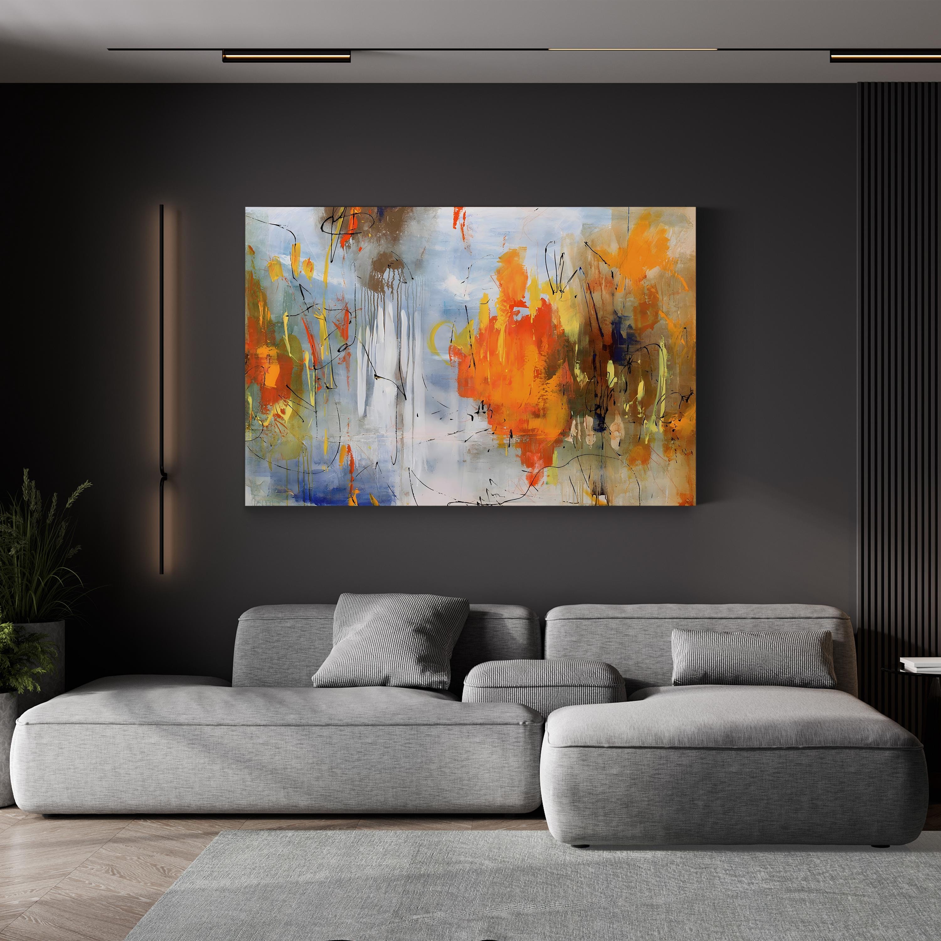 Sundowners Wall Art by Joshua Schicker | Contemporary Abstract Sunset Canvas Print