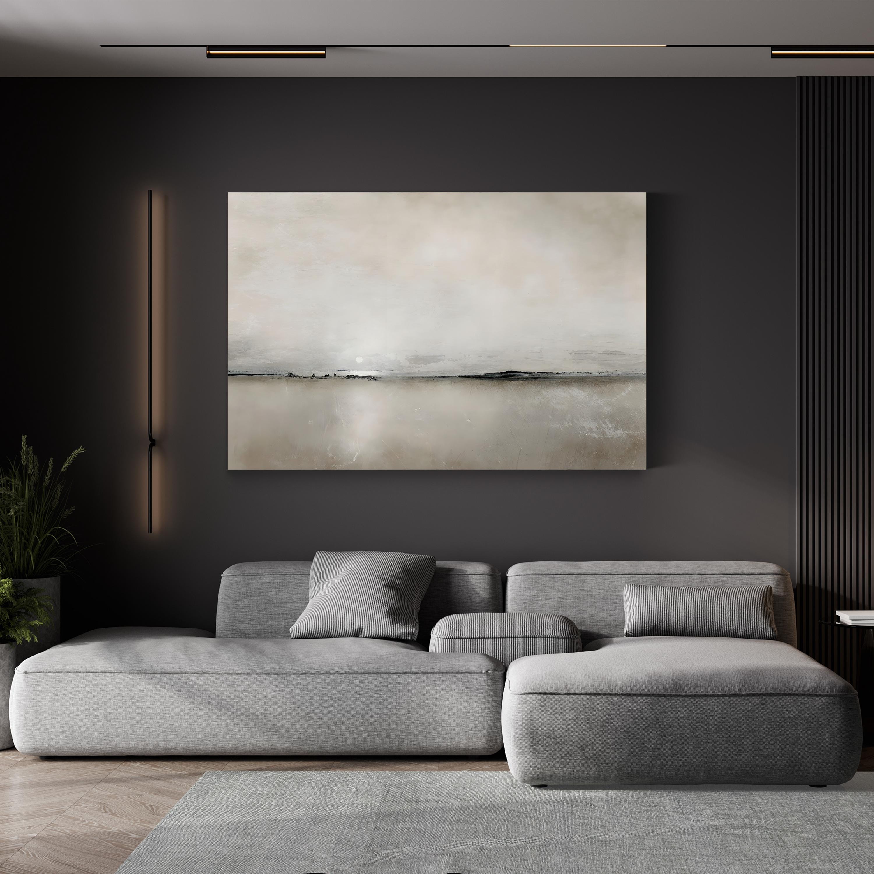 Sunlight Bay | Contemporary Minimalist Coastal Landscape Wall Art by Dan Hobday