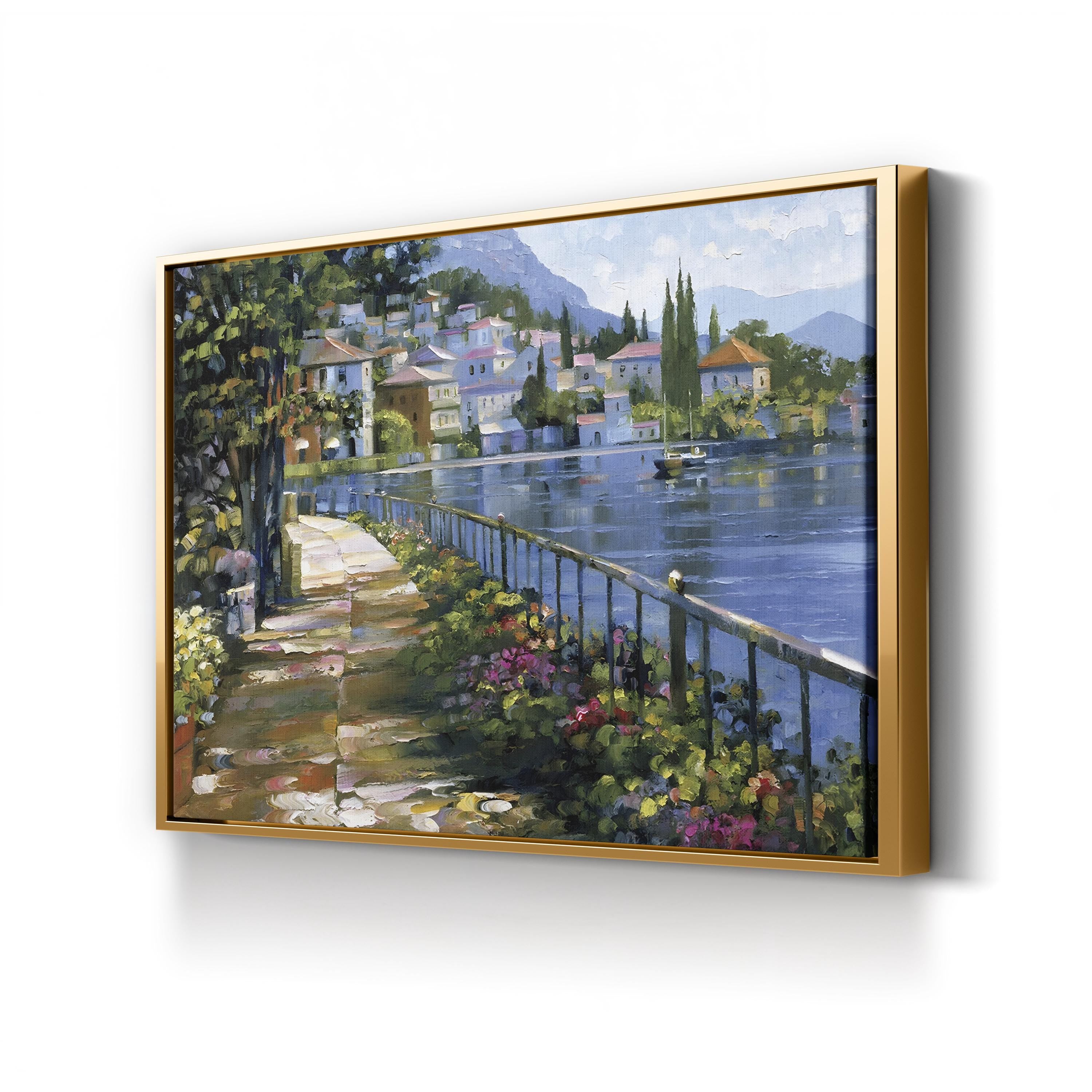 Sunlit Stroll Coastal Canvas - Wall Art by Howard Behrens