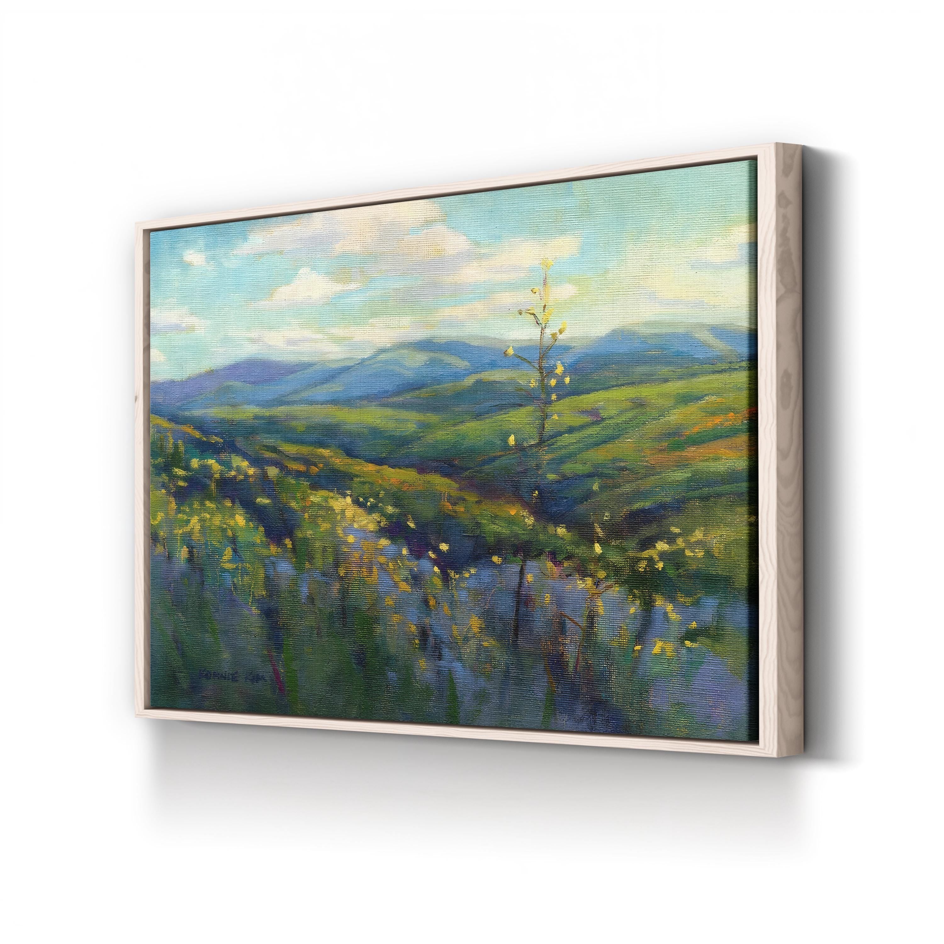 Super Bloom 4 Wall Art by Konnie Kim | Contemporary Abstract Mountain Landscape Canvas Print