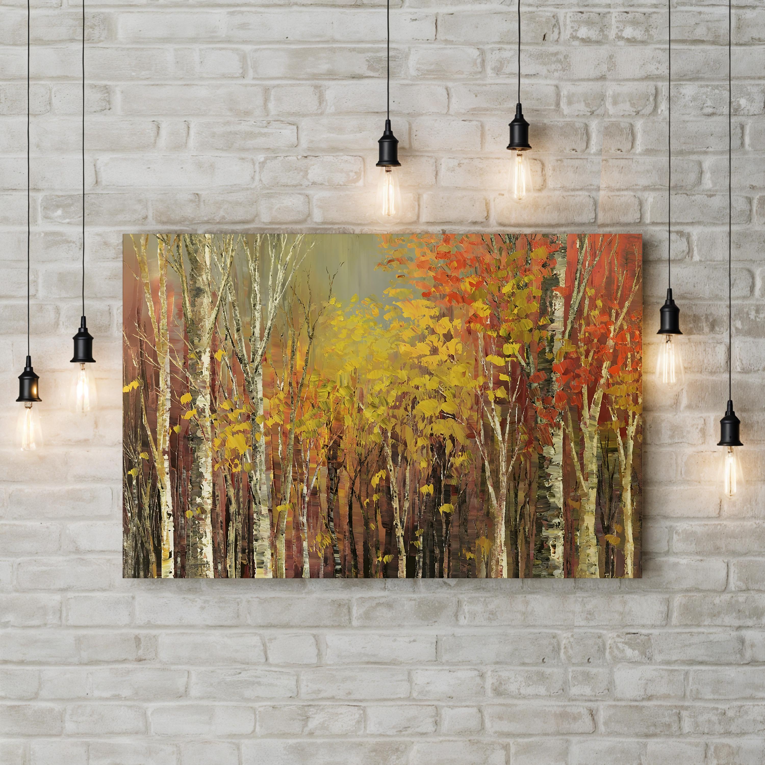 Tangled Colors Wall Art by Tatiana Iliina – Contemporary Abstract Forest Canvas Print