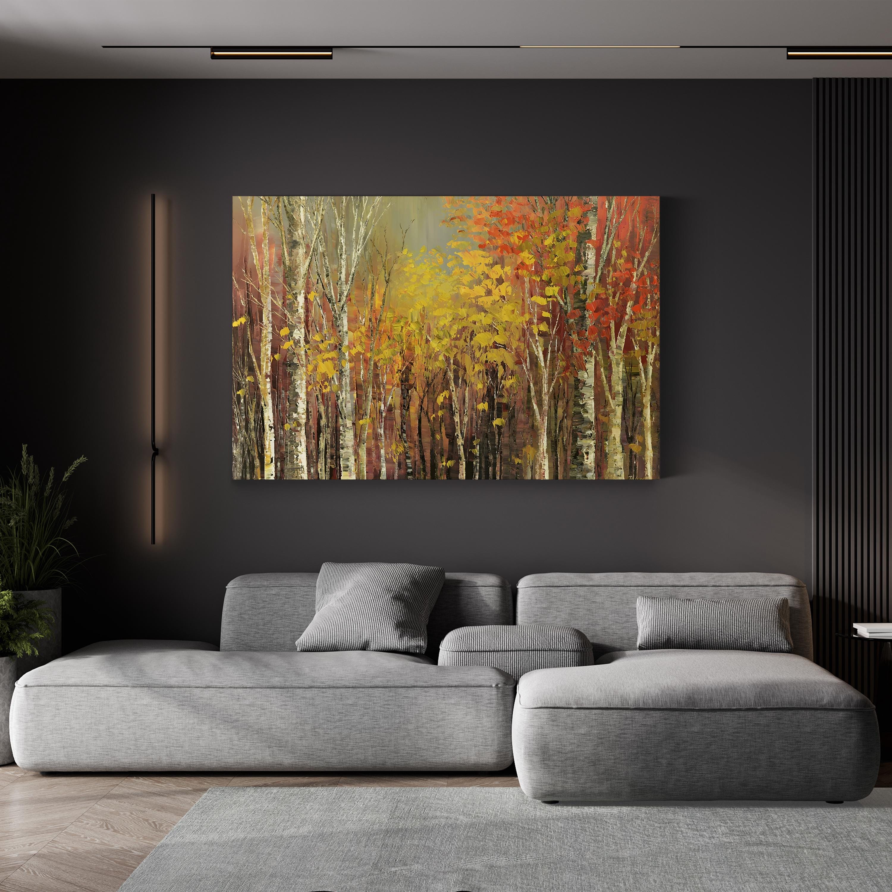 Tangled Colors Wall Art by Tatiana Iliina – Contemporary Abstract Forest Canvas Print