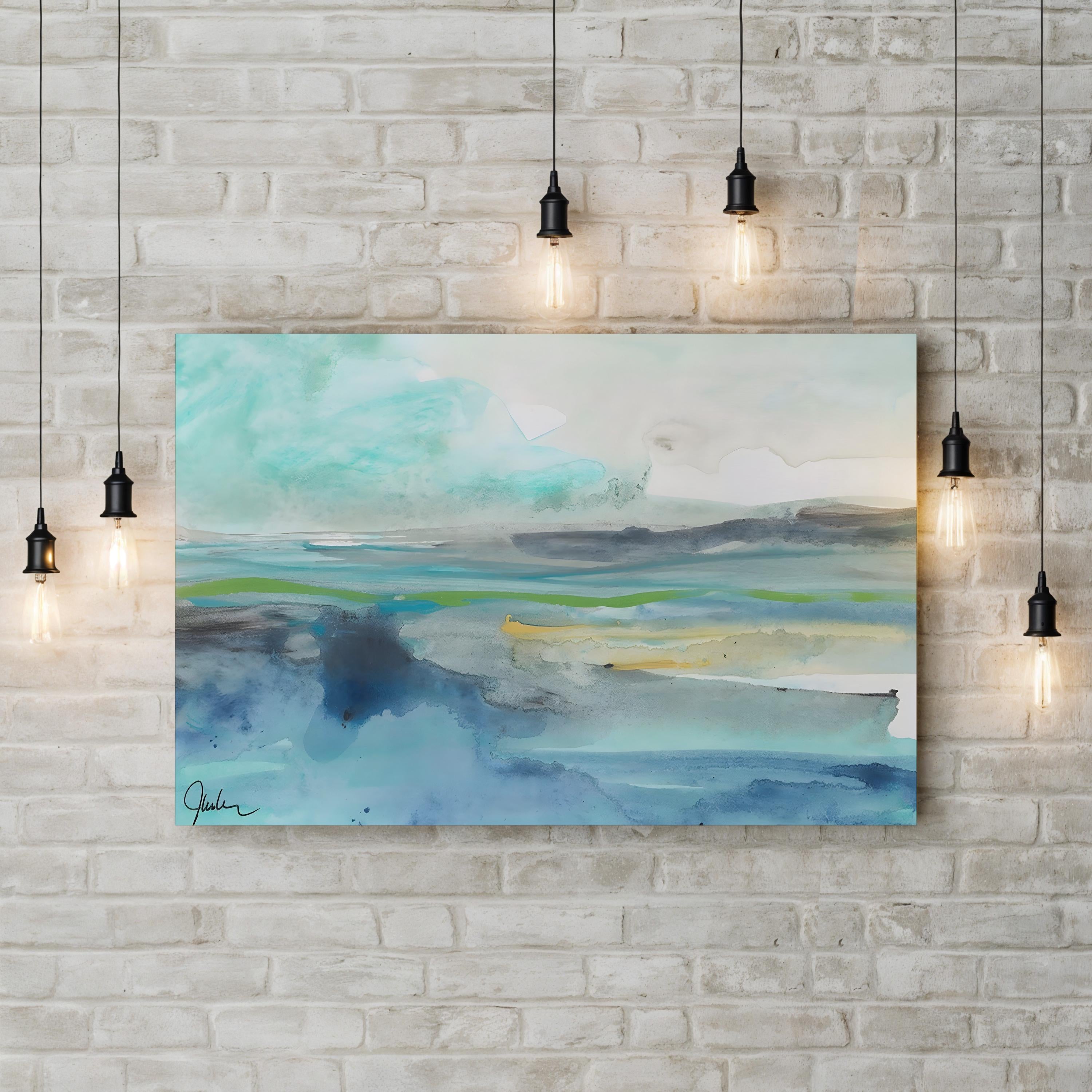 Tempestuous Sea Canvas Art – Dramatic Ocean Waves Coastal Wall Decor
