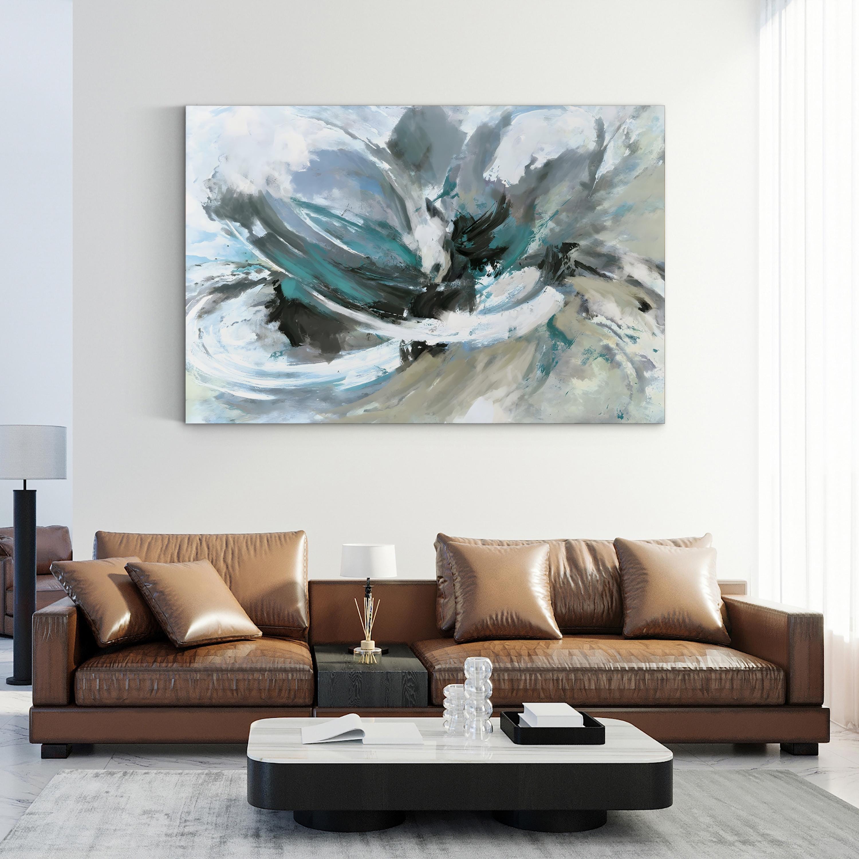 The Dance Wall Art by Circle Art Group – Contemporary Abstract Movement Canvas