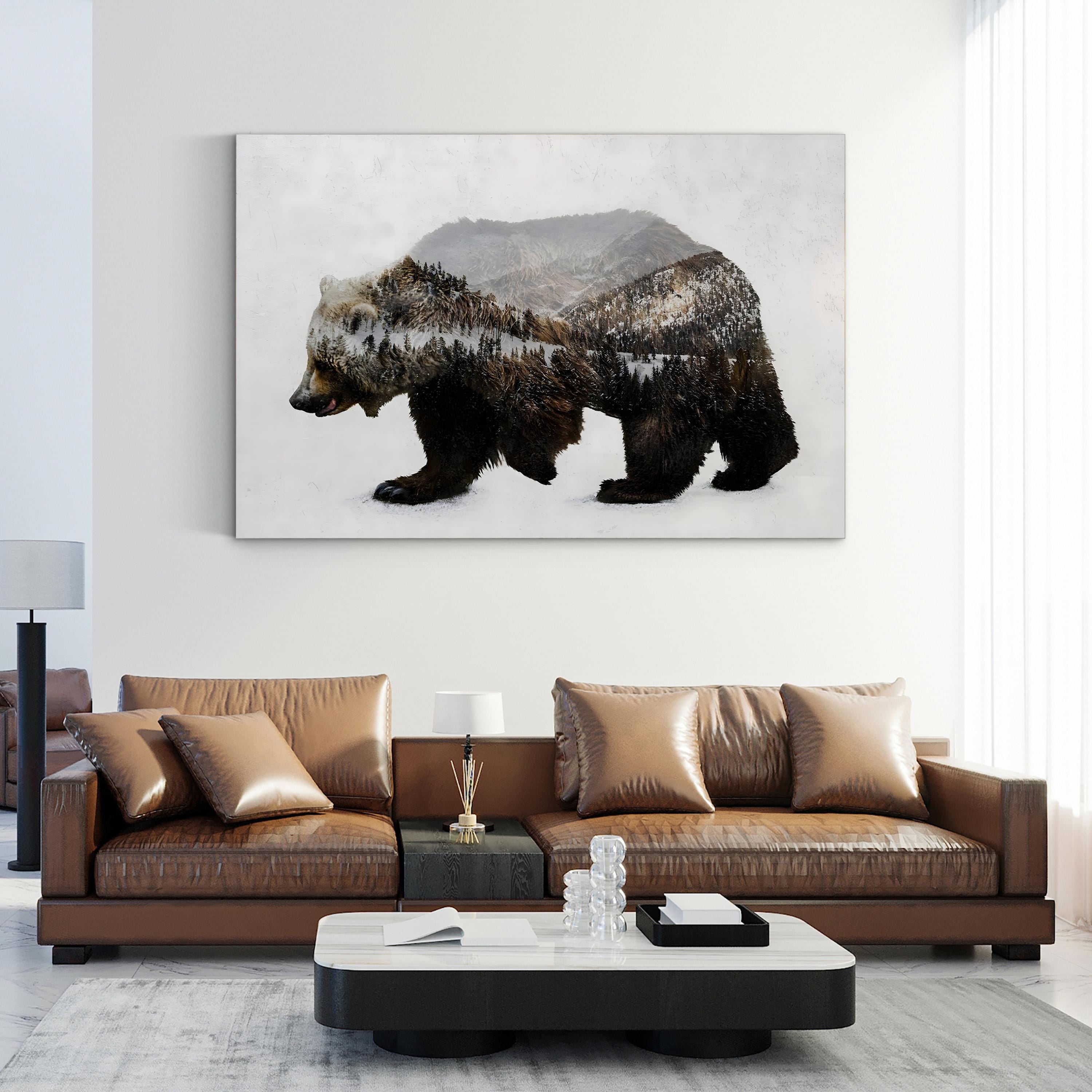 The Kodiak Brown Bear Wall Art by Davies Babies | Majestic Alaskan Wildlife Canvas