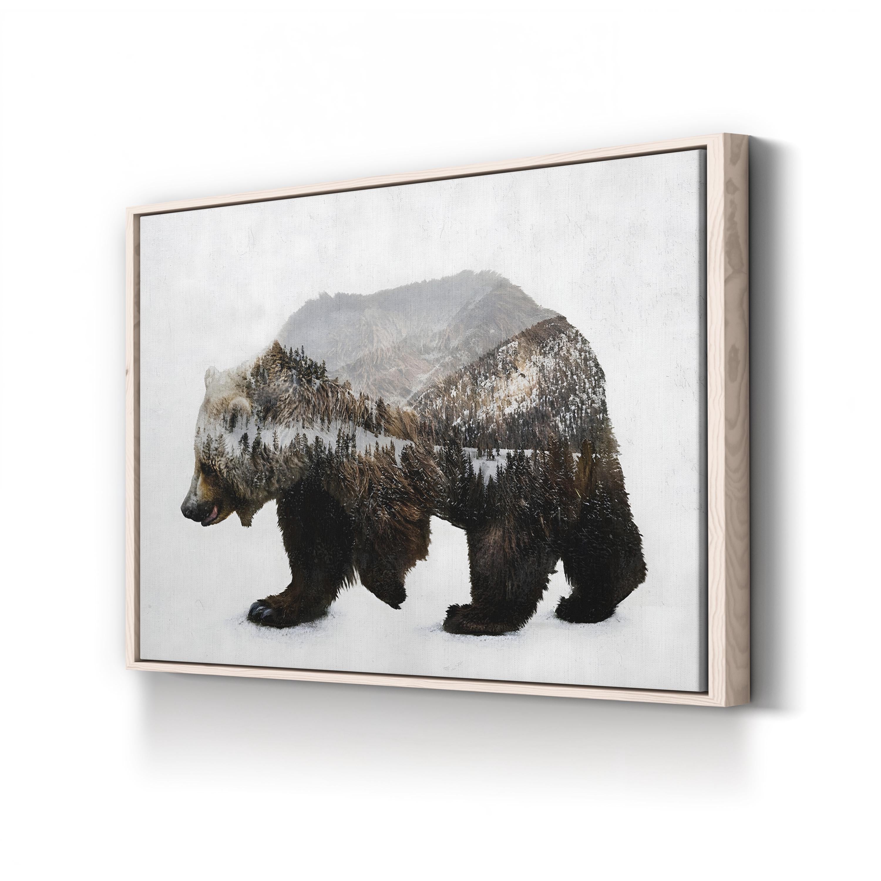 The Kodiak Brown Bear Wall Art by Davies Babies | Majestic Alaskan Wildlife Canvas