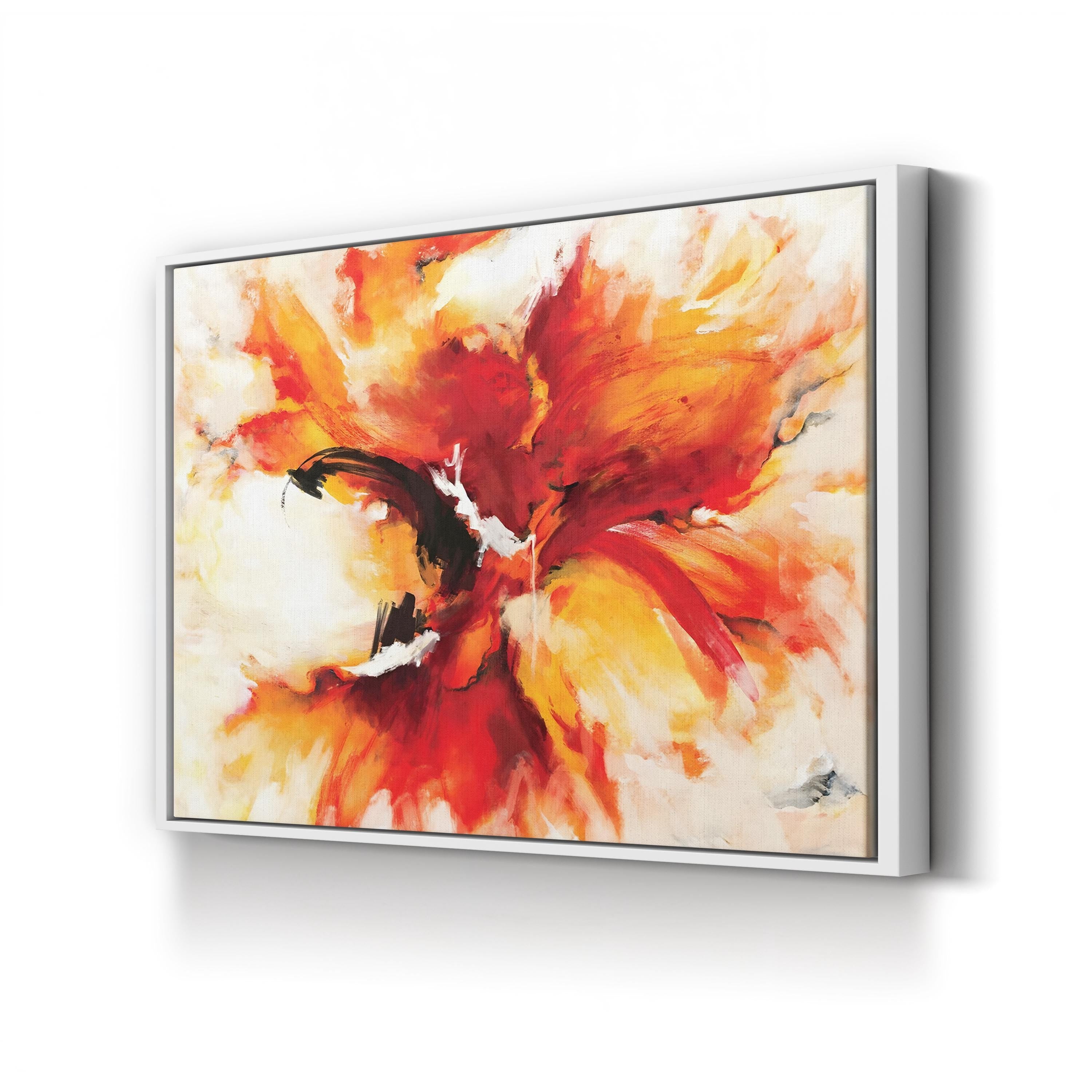 Phoenix Rising – Contemporary Abstract Fire Wall Art by Circle Art Group