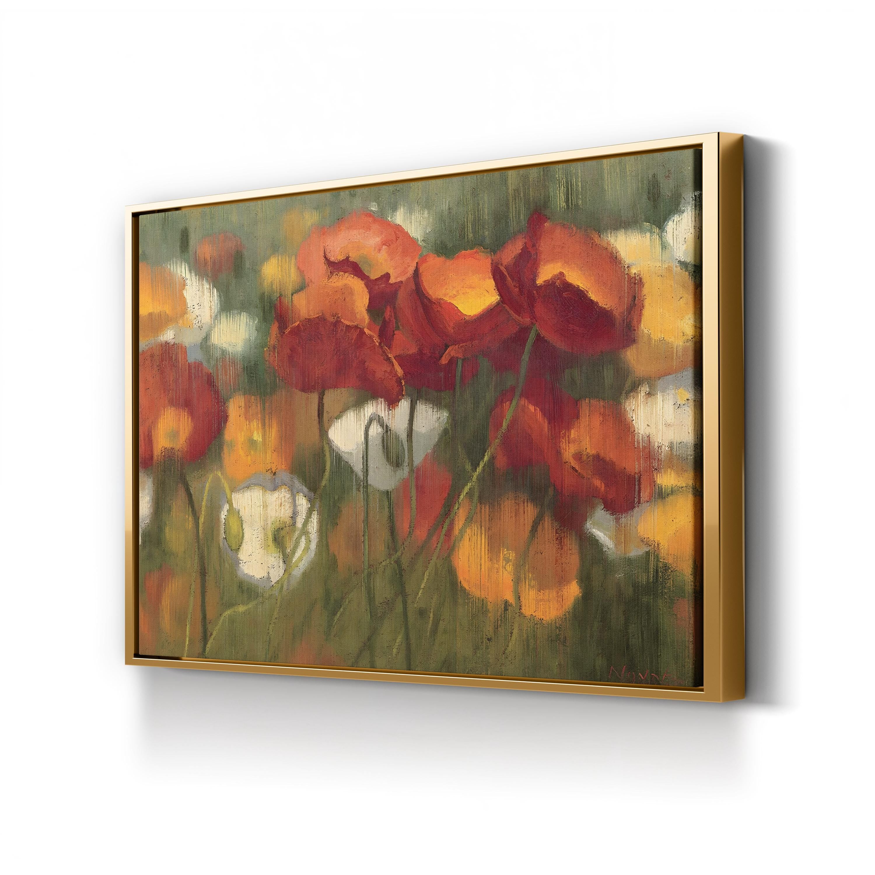 The Power of Red II Wall Art – Contemporary Abstract Floral Artwork