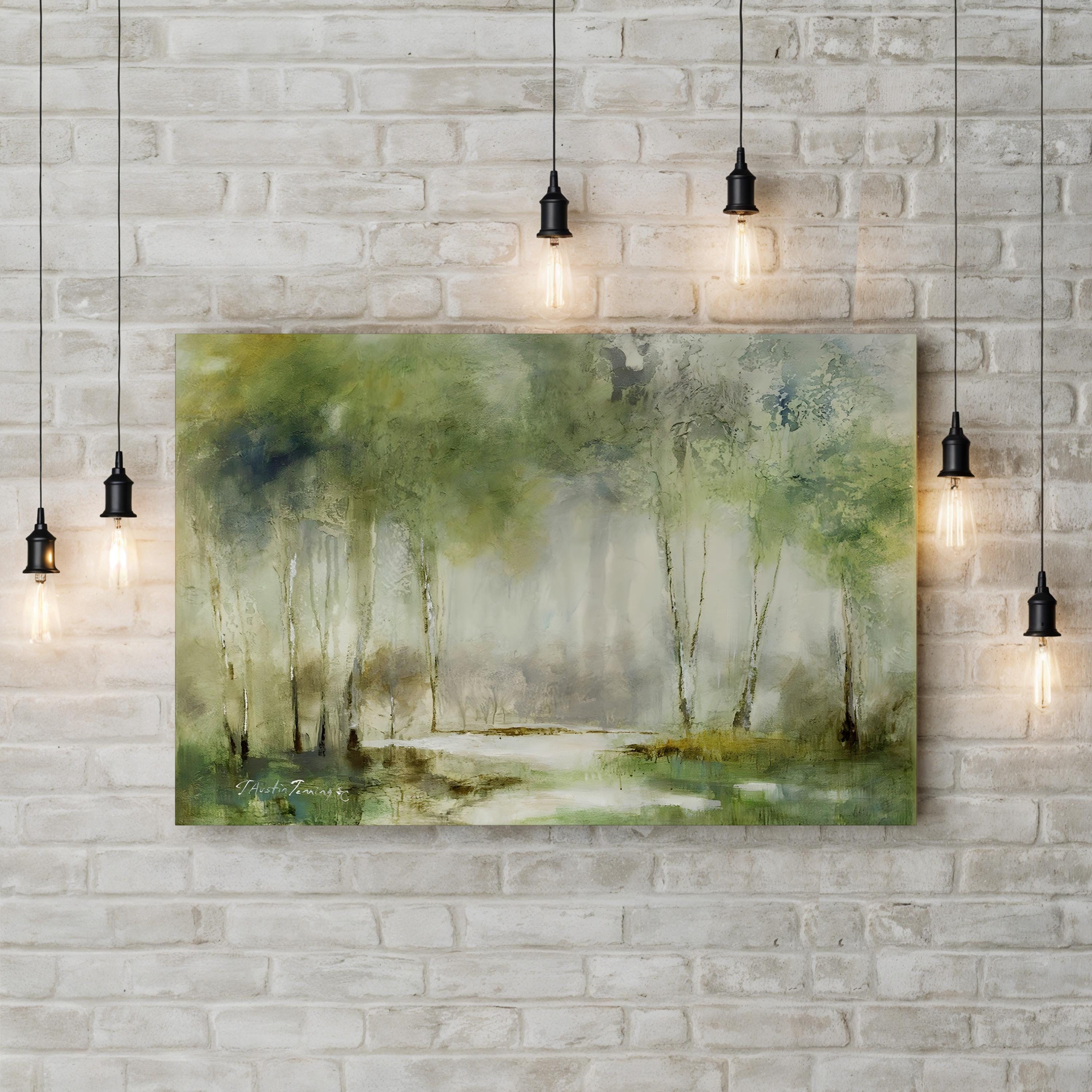 The Quiet Life Abstract Forest Landscape by J. Austin Jennings