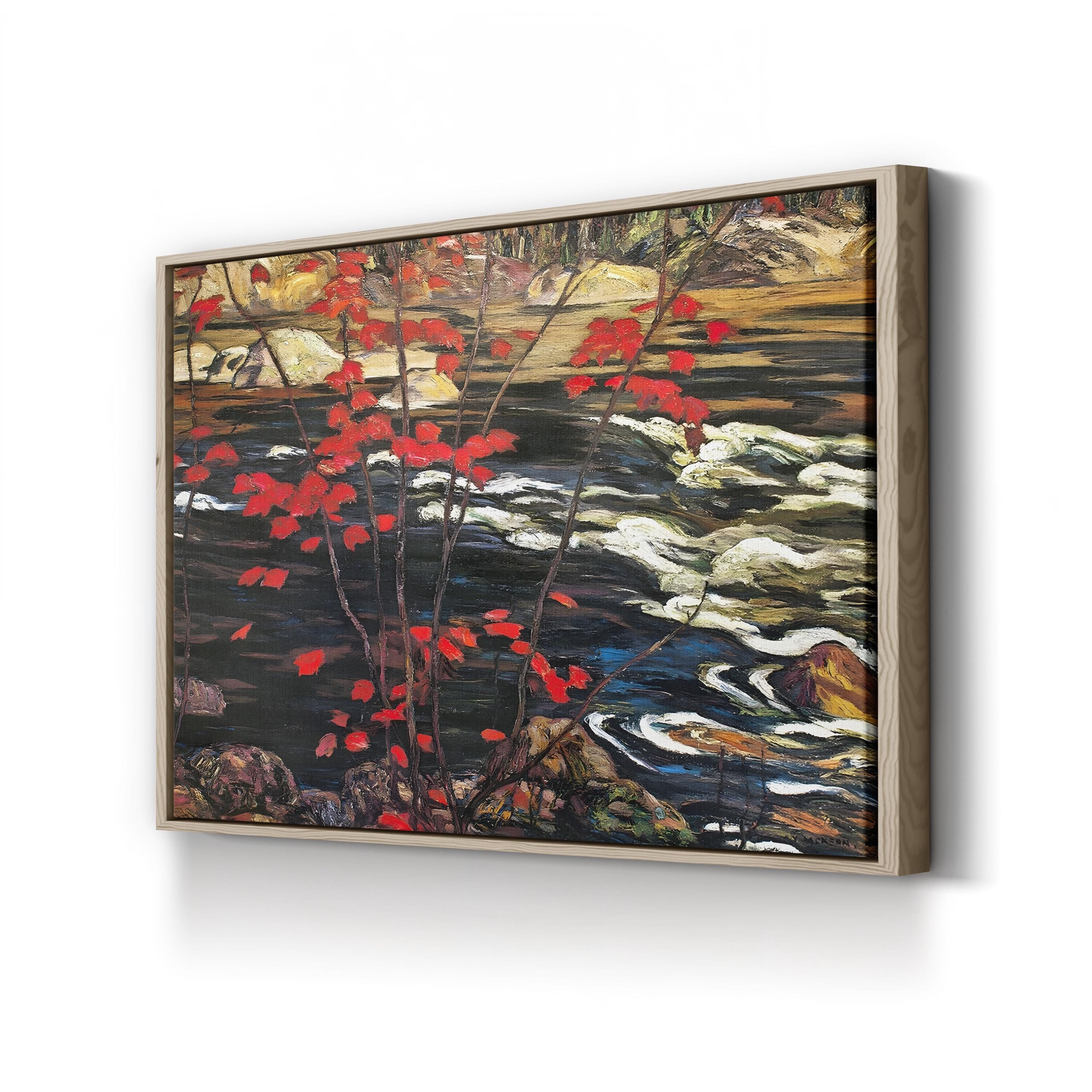 The Red Maple Wall Art – A.Y. Jackson Autumn Landscape Canvas Print