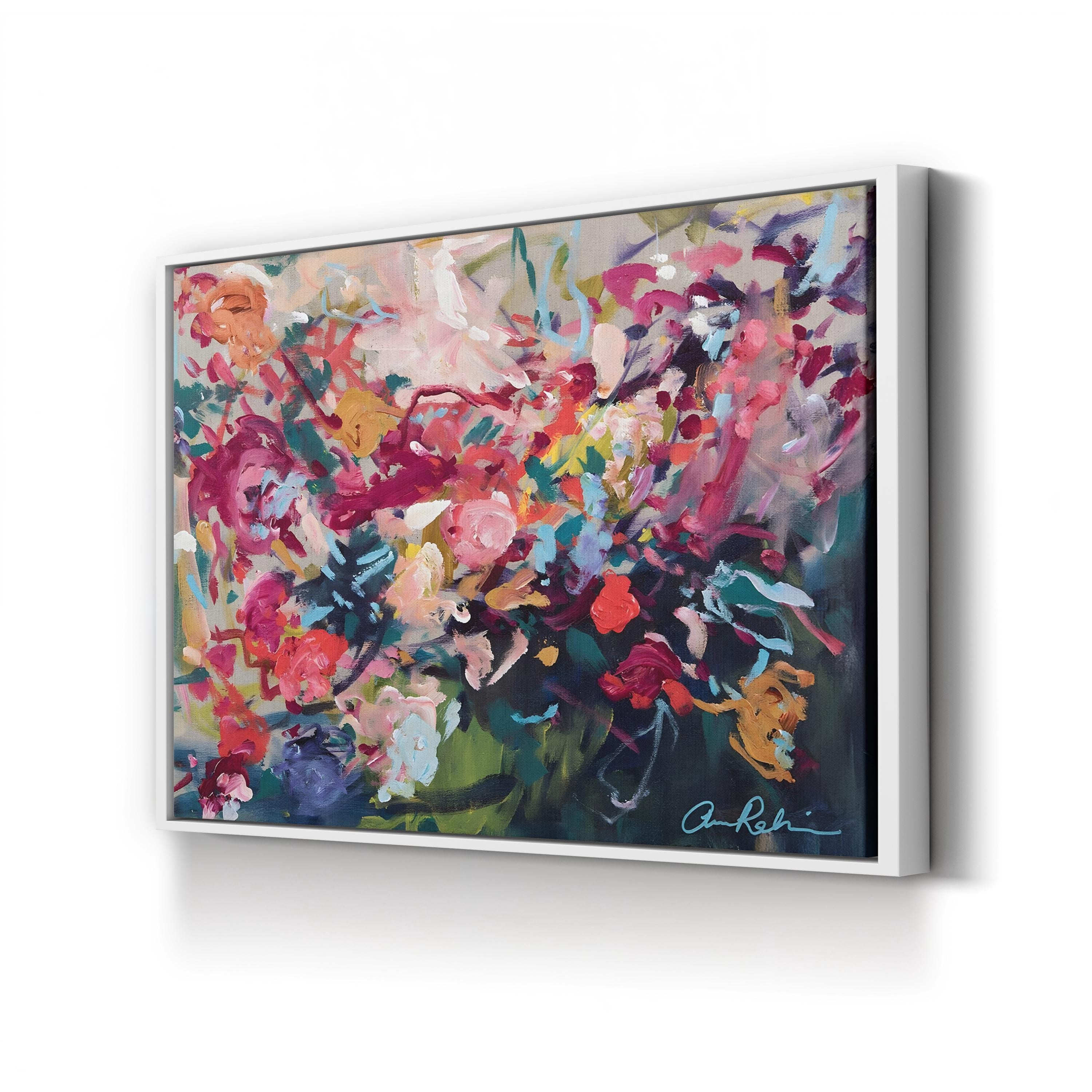 The Wedding Planner Wall Art by Amira Rahim – Contemporary Abstract Floral Canvas Print
