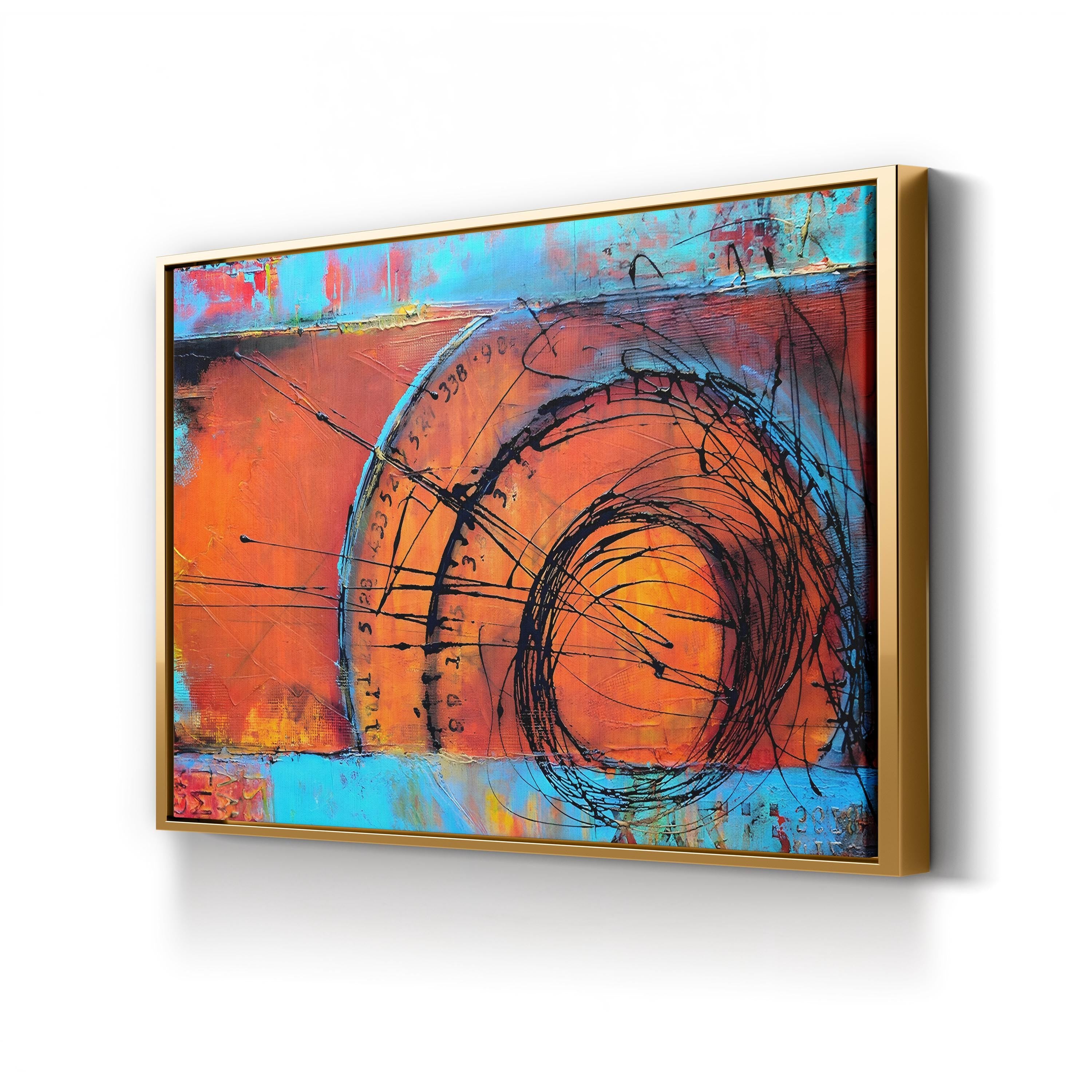 Time Traveler Wall Art by Erin Ashley – Futuristic Abstract Canvas Print
