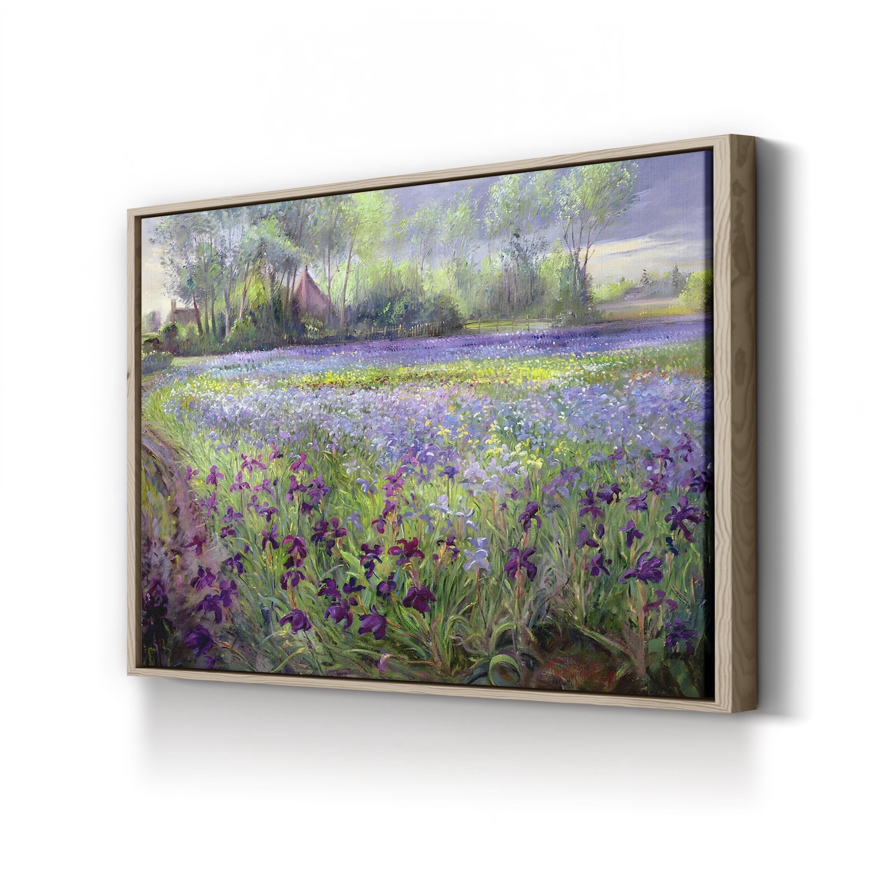 Trackway Past the Iris Field 1991 – Timothy Easton Wall Art | Contemporary Landscape Canvas Print