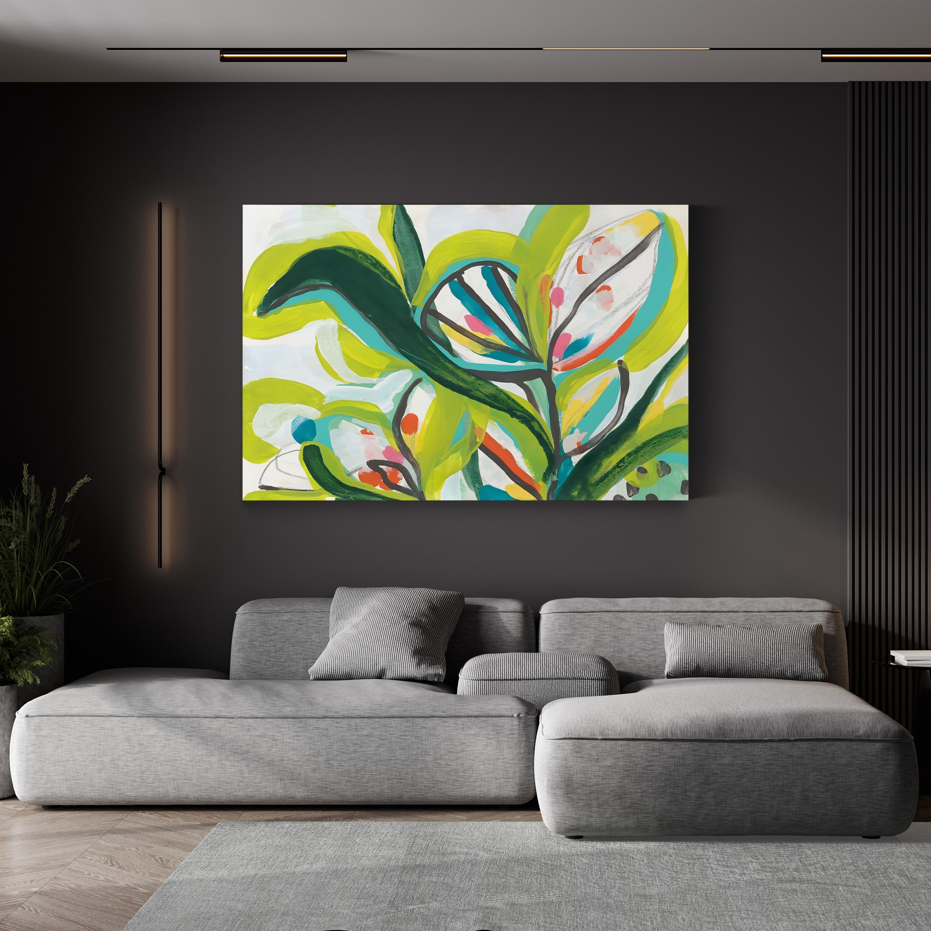 Tropical Tones II Wall Art by June Erica Vess | Contemporary Abstract Tropical Canvas Print
