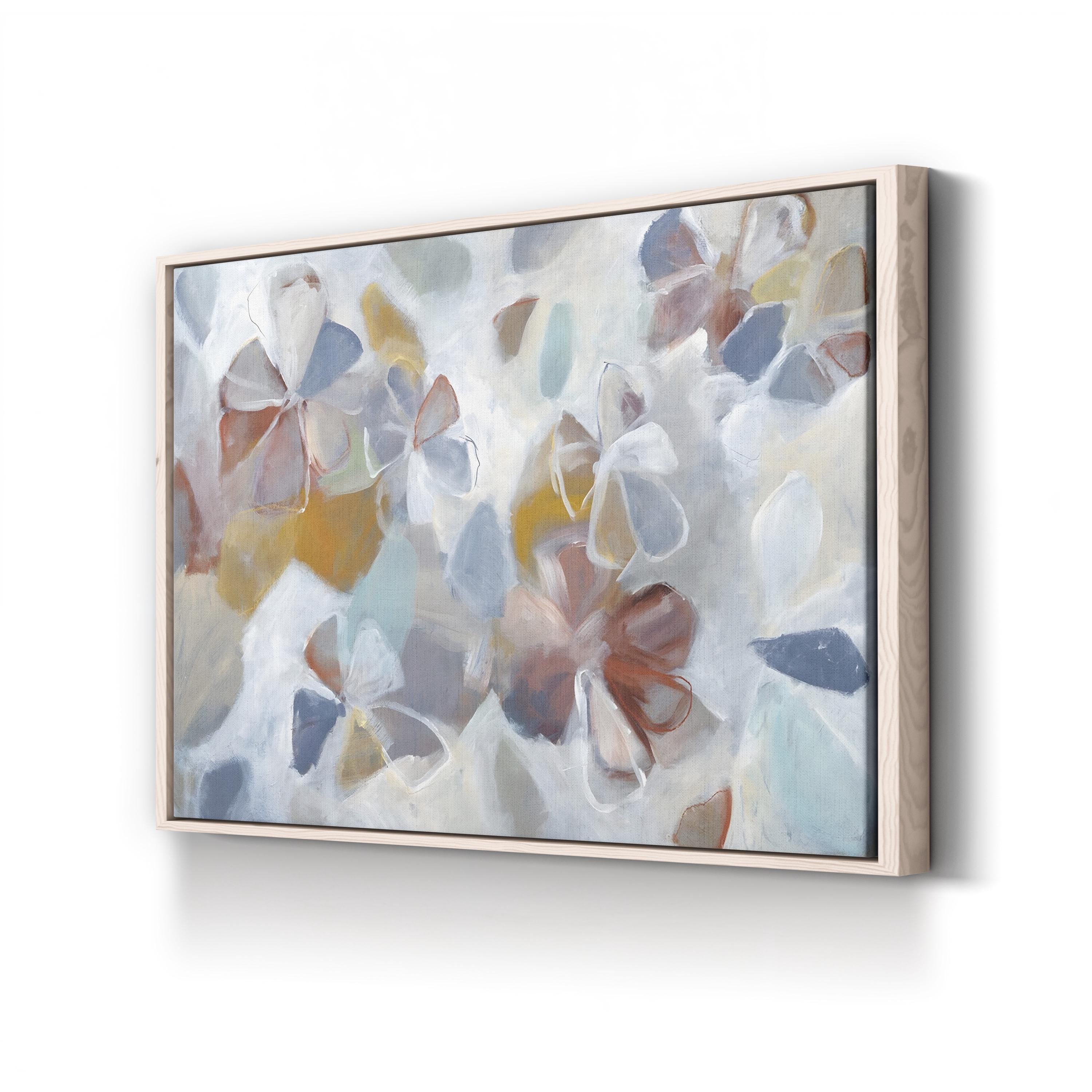 Urban Floral Canvas Art: Modern Abstract Living Room Decor