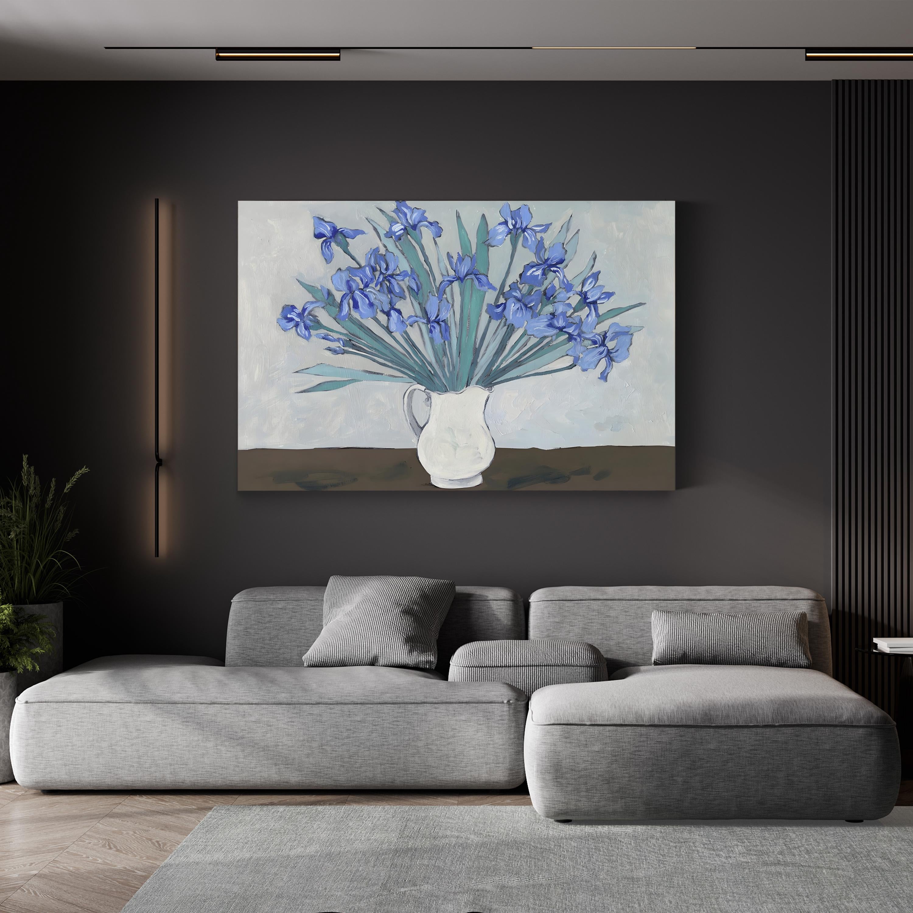 Van Gogh “Irises II” – Impressionist Floral Still Life Canvas Art