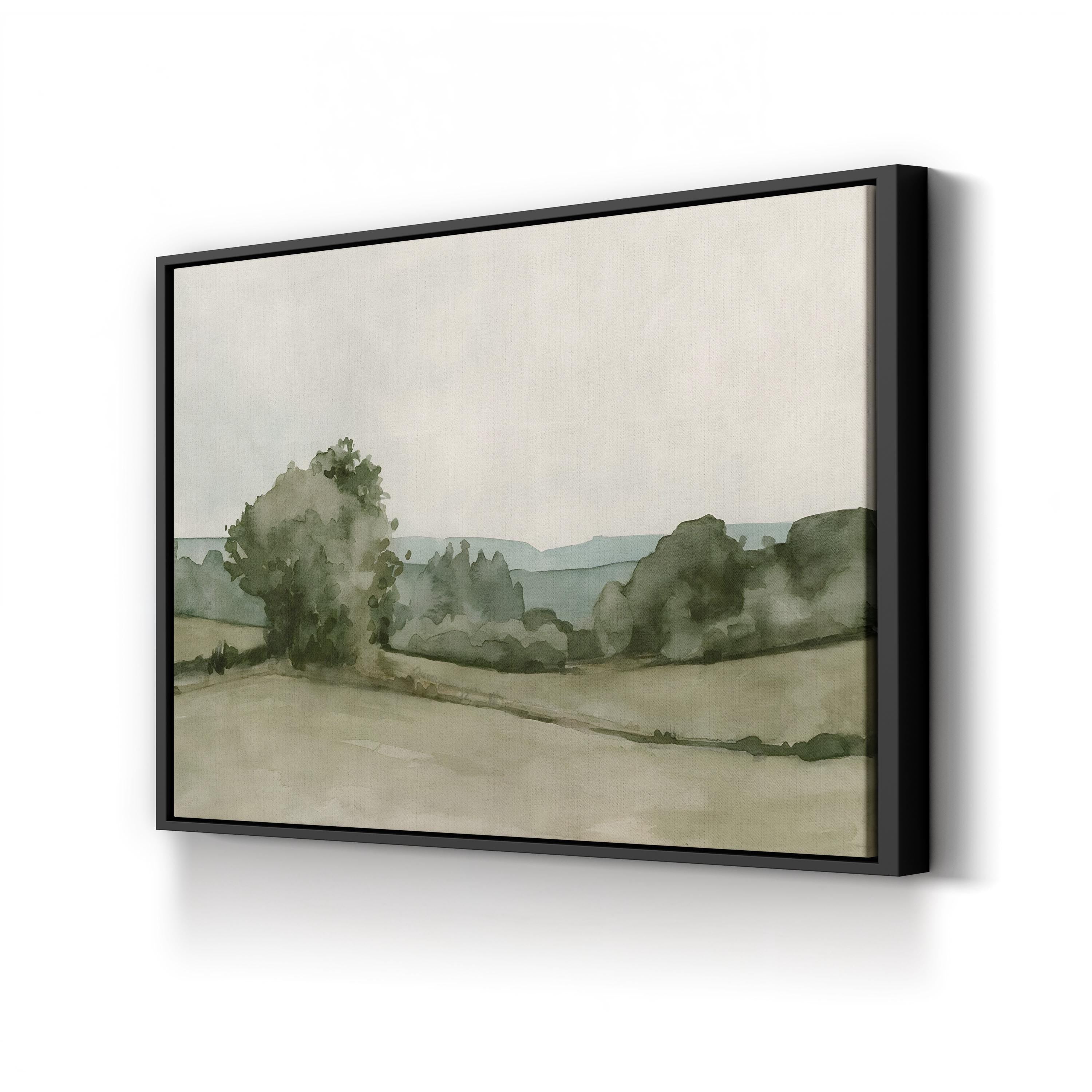 Vintage Views I Canvas Wall Art – Serene Pastoral Landscape by Emma Caroline