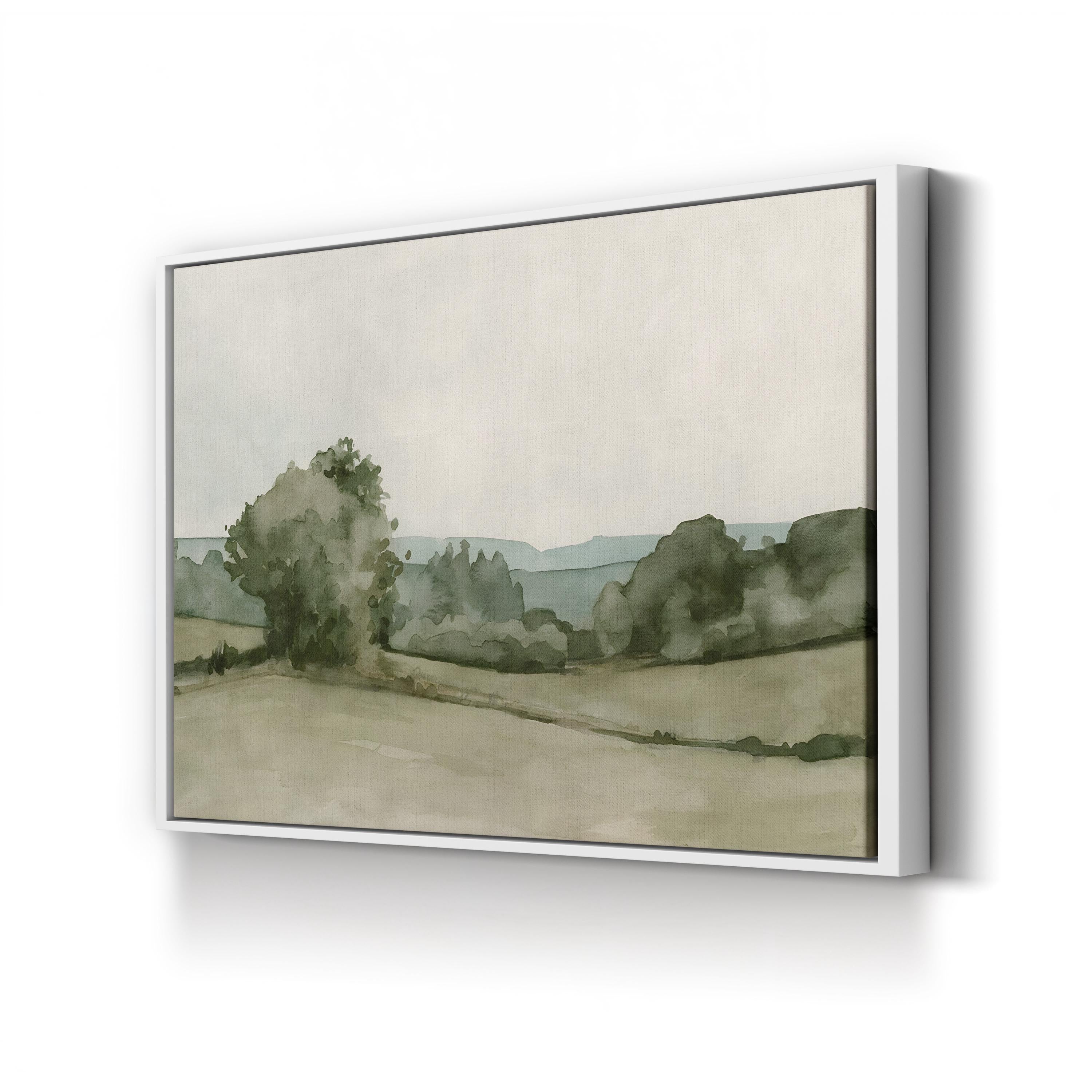 Vintage Views I Canvas Wall Art – Serene Pastoral Landscape by Emma Caroline