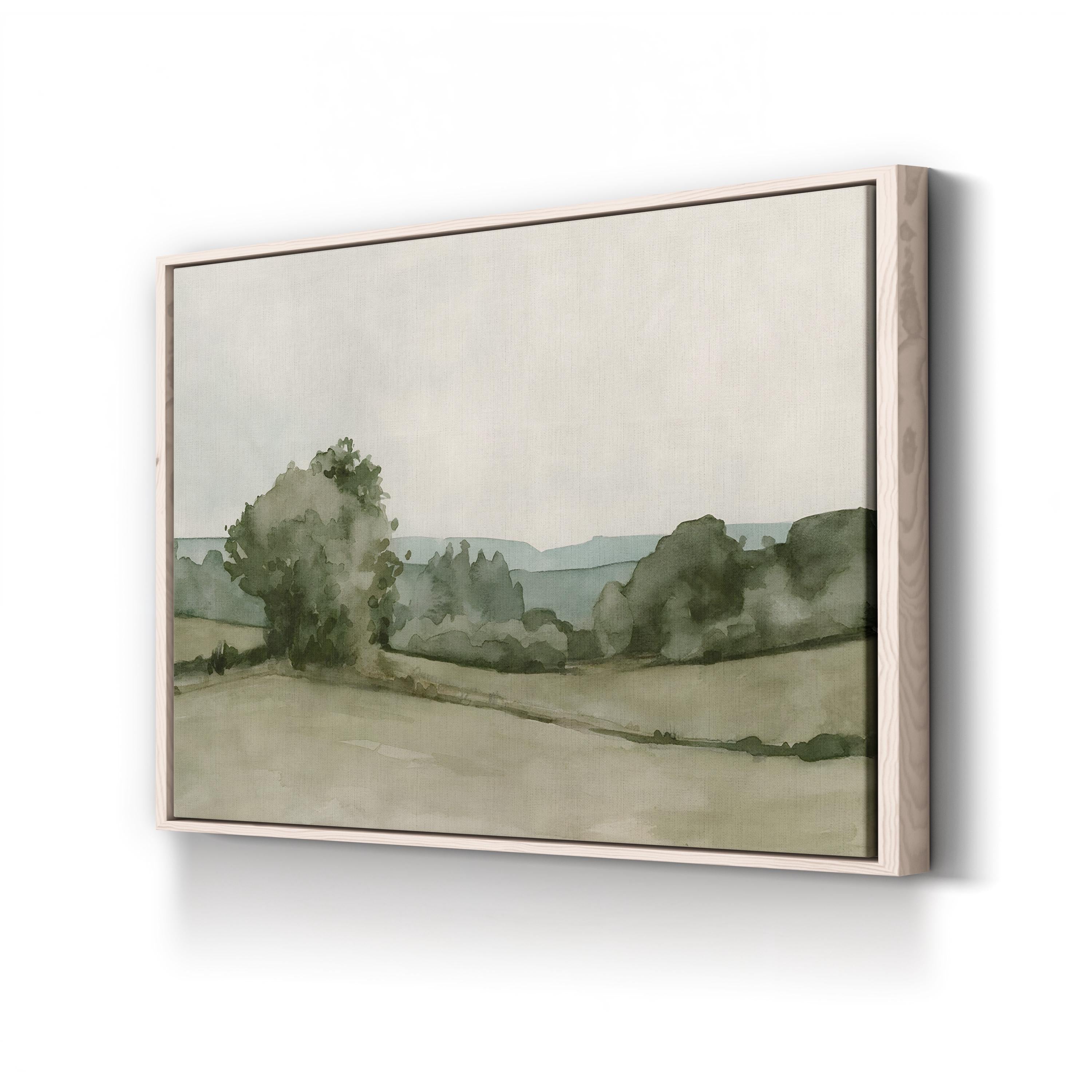 Vintage Views I Canvas Wall Art – Serene Pastoral Landscape by Emma Caroline