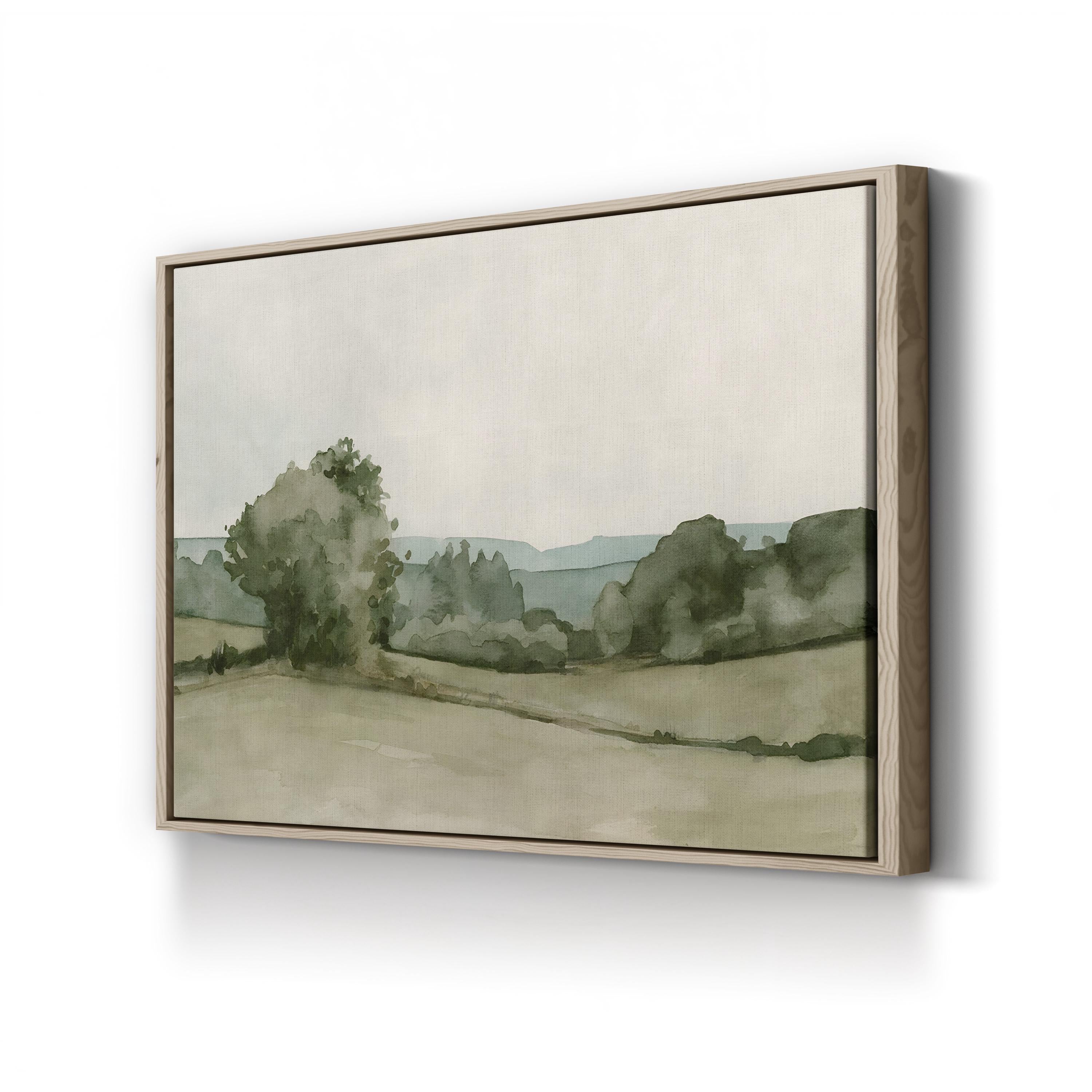 Vintage Views I Canvas Wall Art – Serene Pastoral Landscape by Emma Caroline