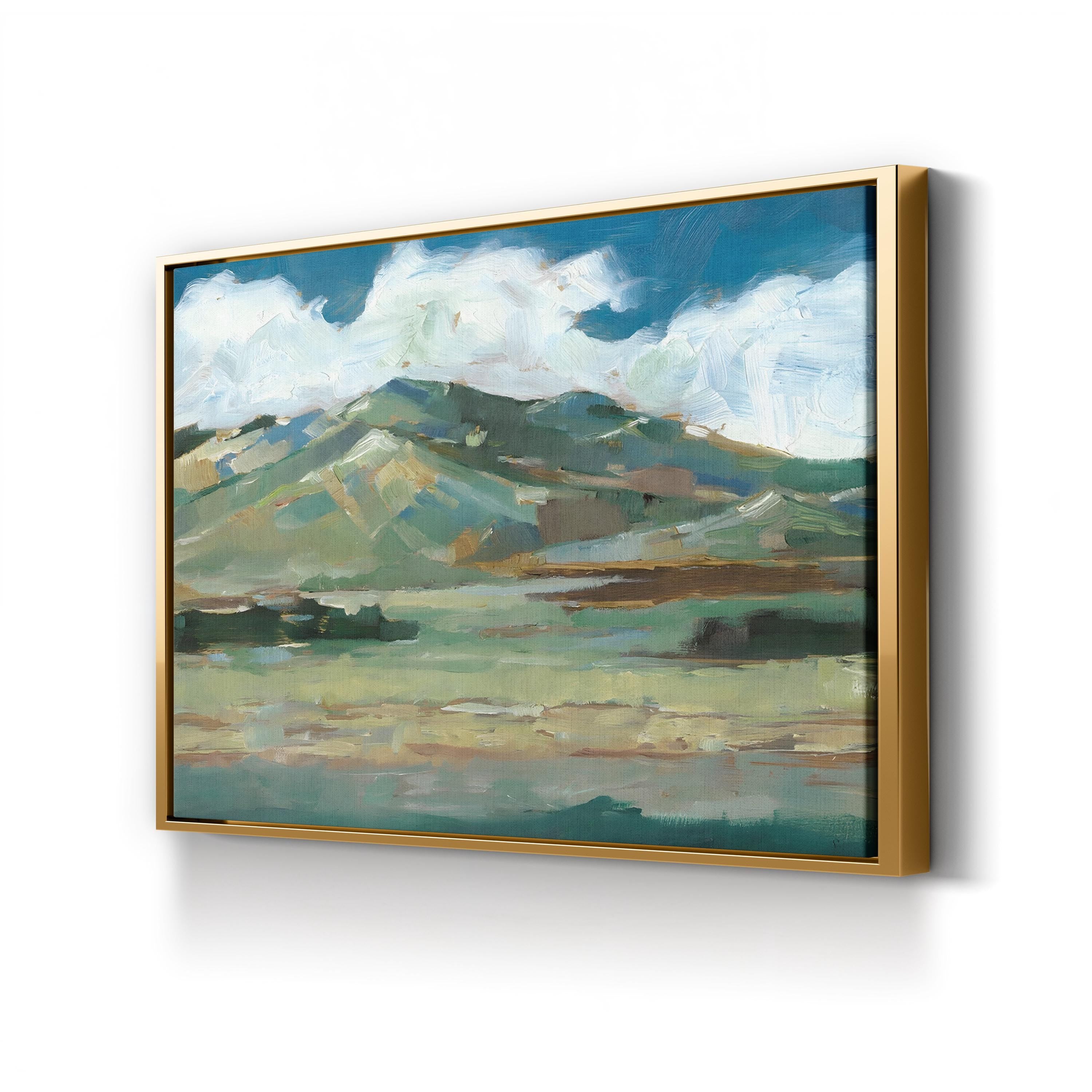 Western Sky Rolling Hills – Period Illustration Wall Art | Serene Landscape Canvas Print