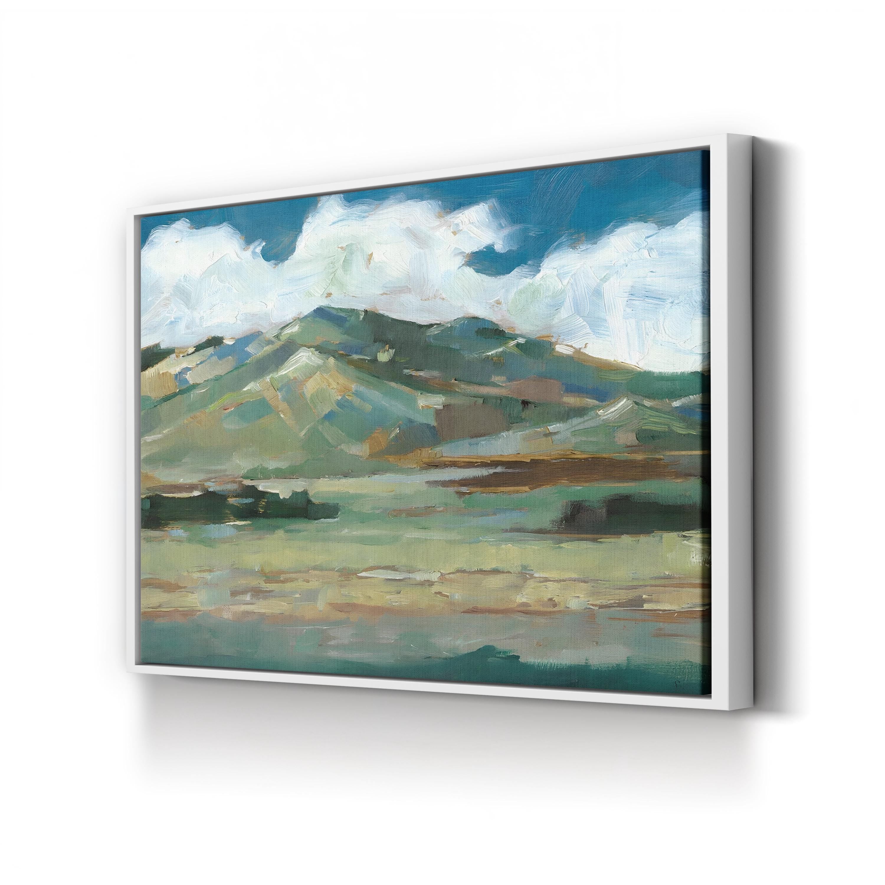 Western Sky Rolling Hills – Period Illustration Wall Art | Serene Landscape Canvas Print