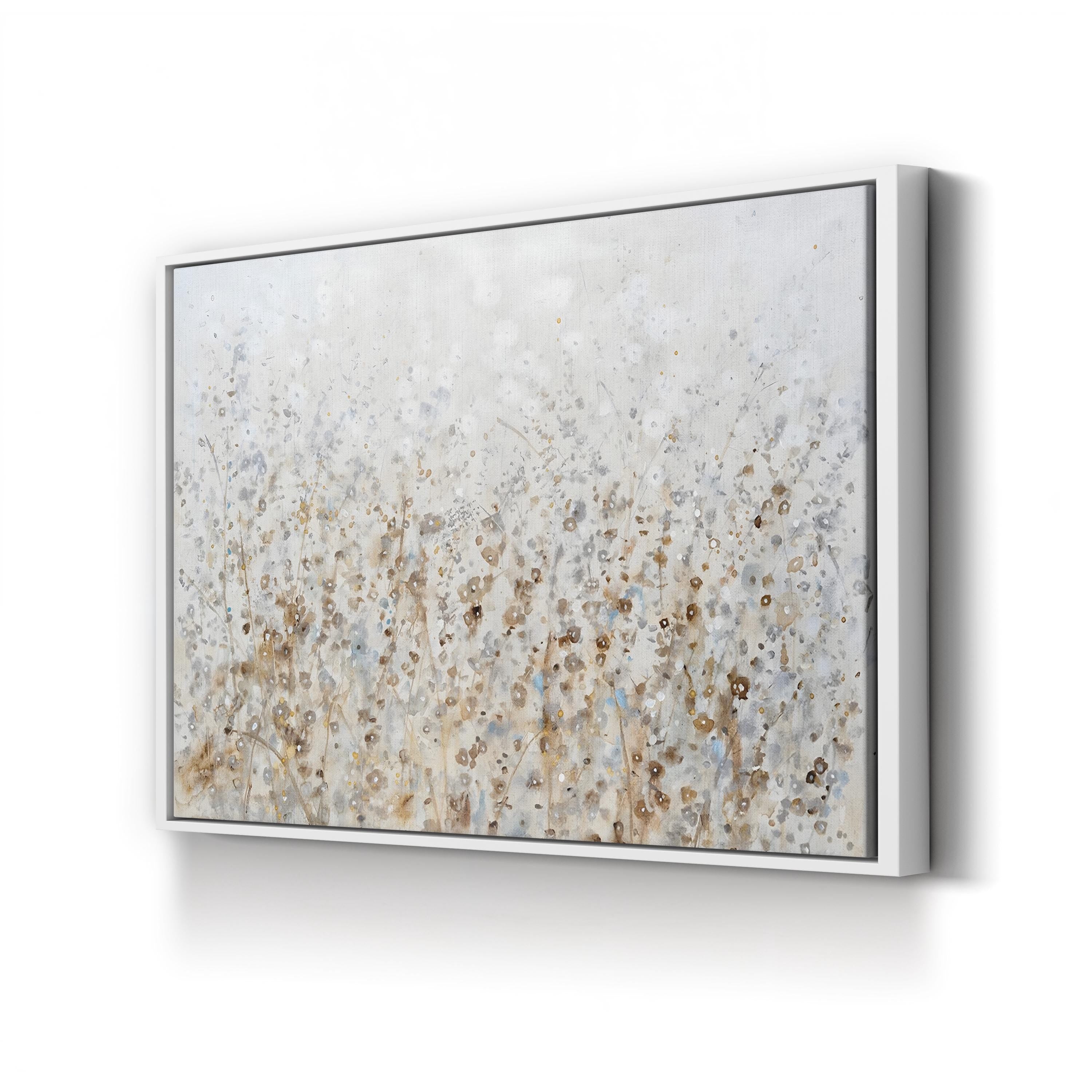 Rustic Wildflower Bloom – Period Illustration Wall Art | Elegant Floral Canvas Print