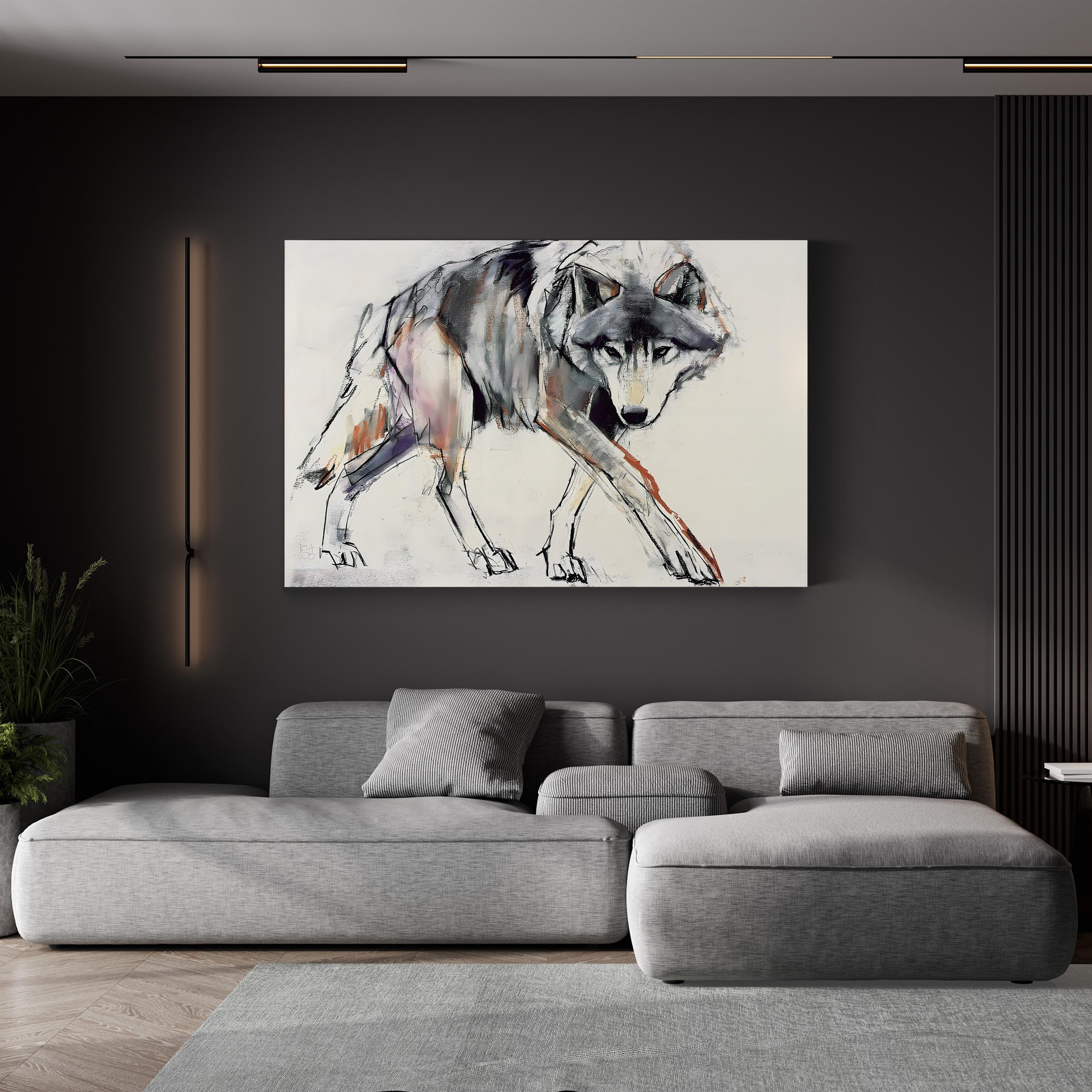 Wolf Wall Art by Mark Adlington