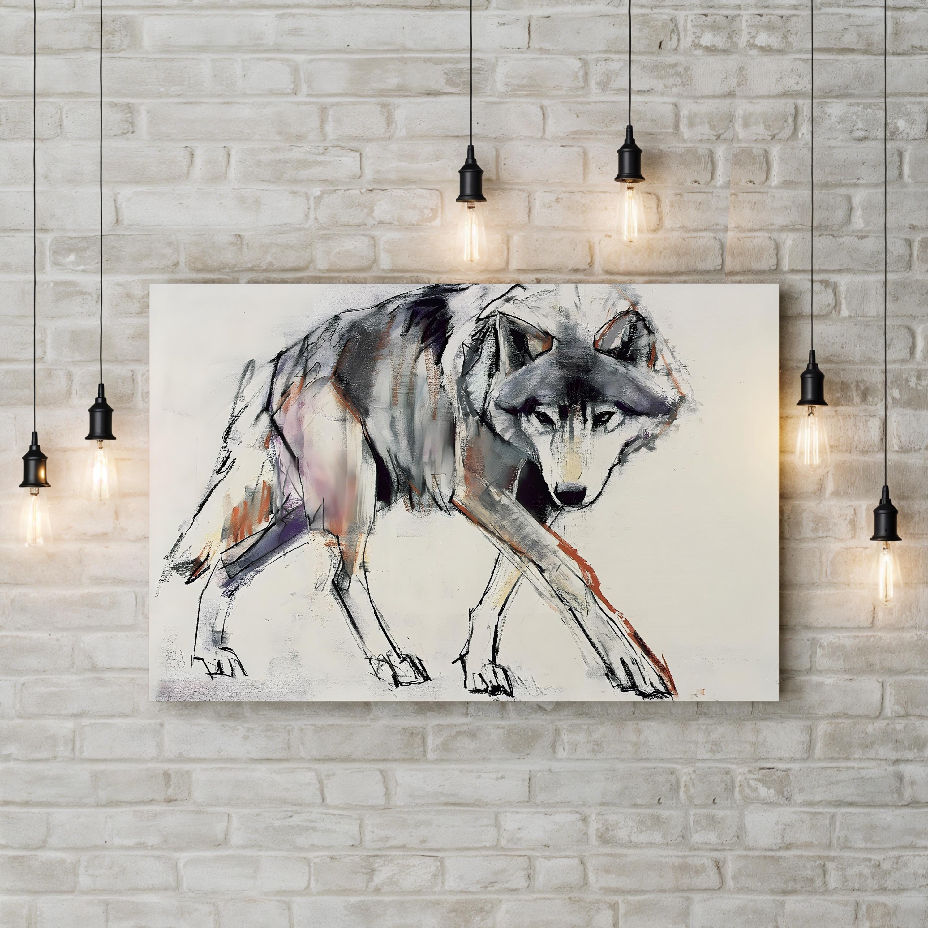 Wolf Wall Art by Mark Adlington
