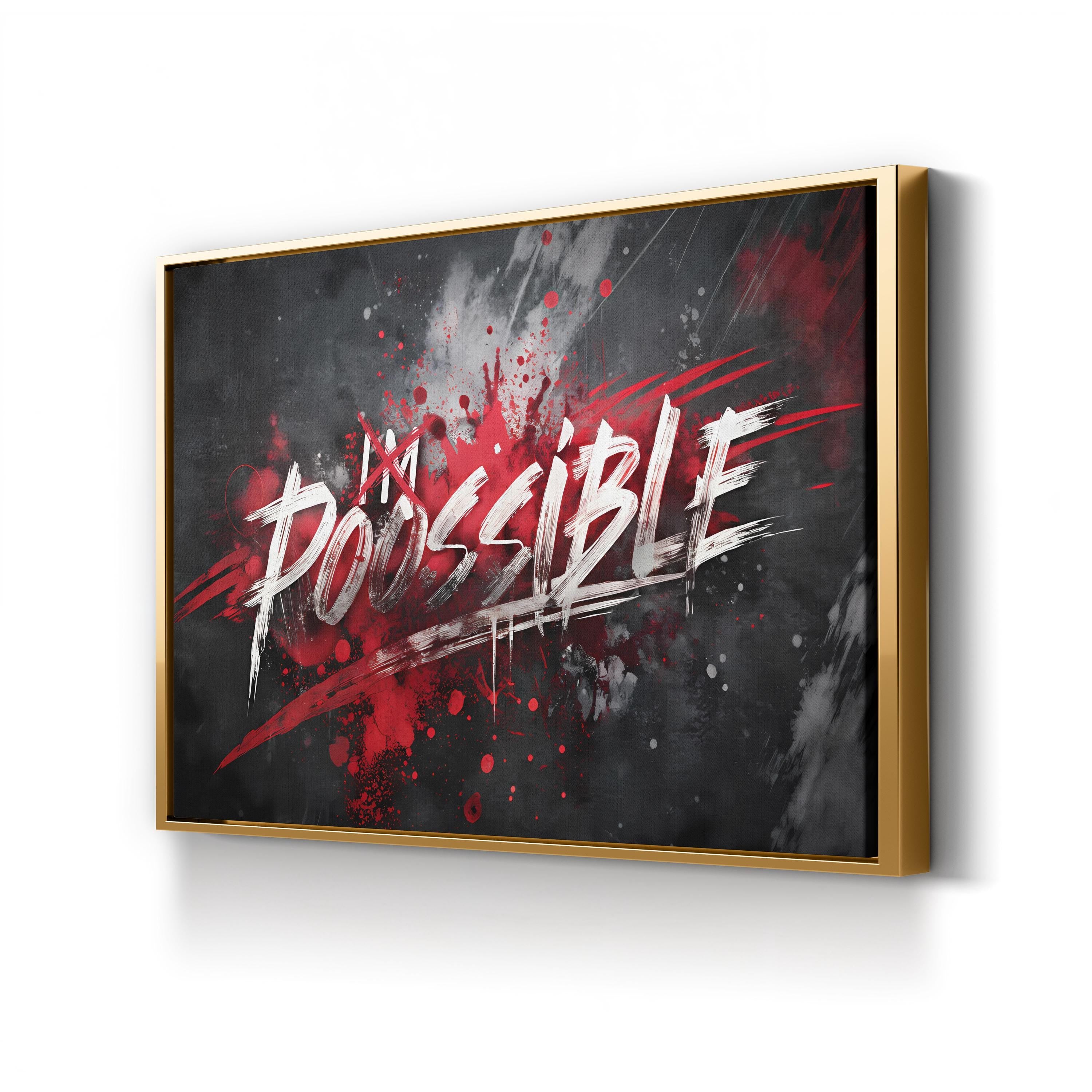 Anything Is Possible Inspirational Motivational Wall Art
