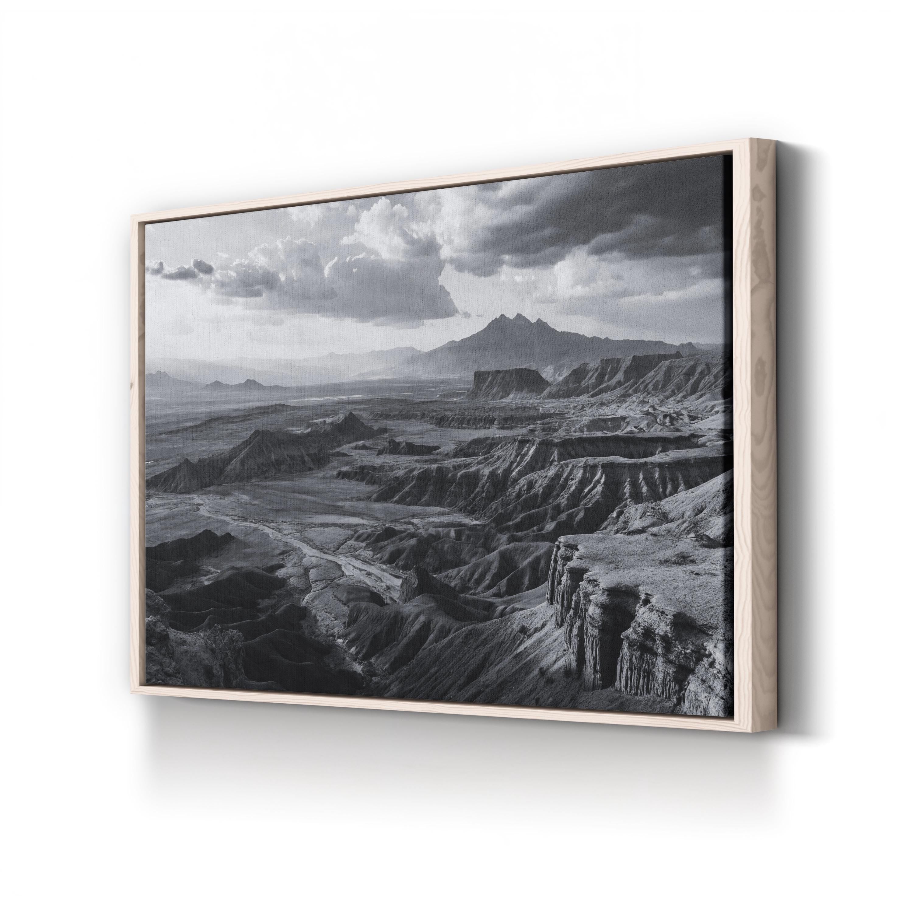 Anza Borrego Desert Black and White – Vintage Photography Wall Art | Scenic Landscape Canvas Print