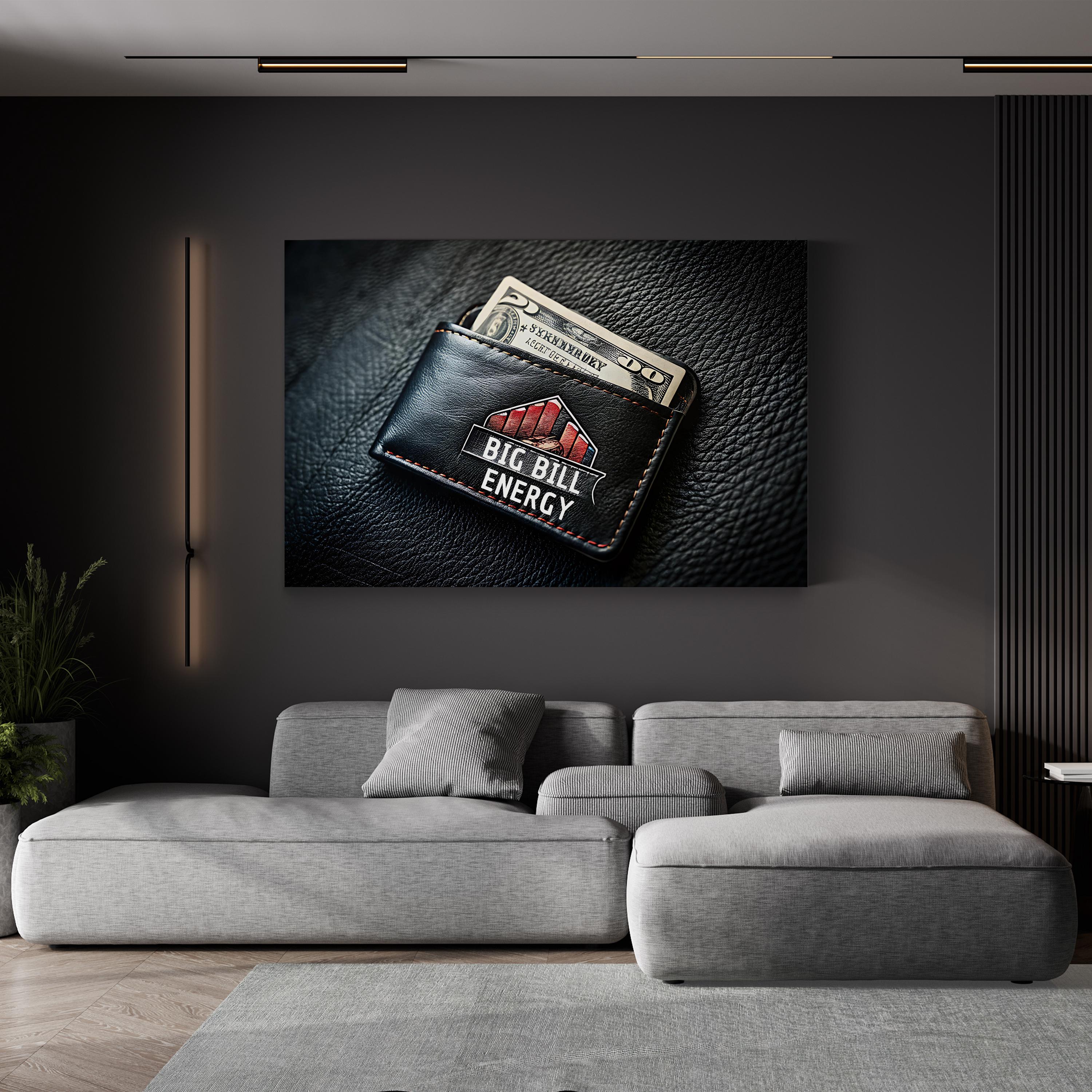 BIG BILL ENERGY Motivational Quote Wall Art