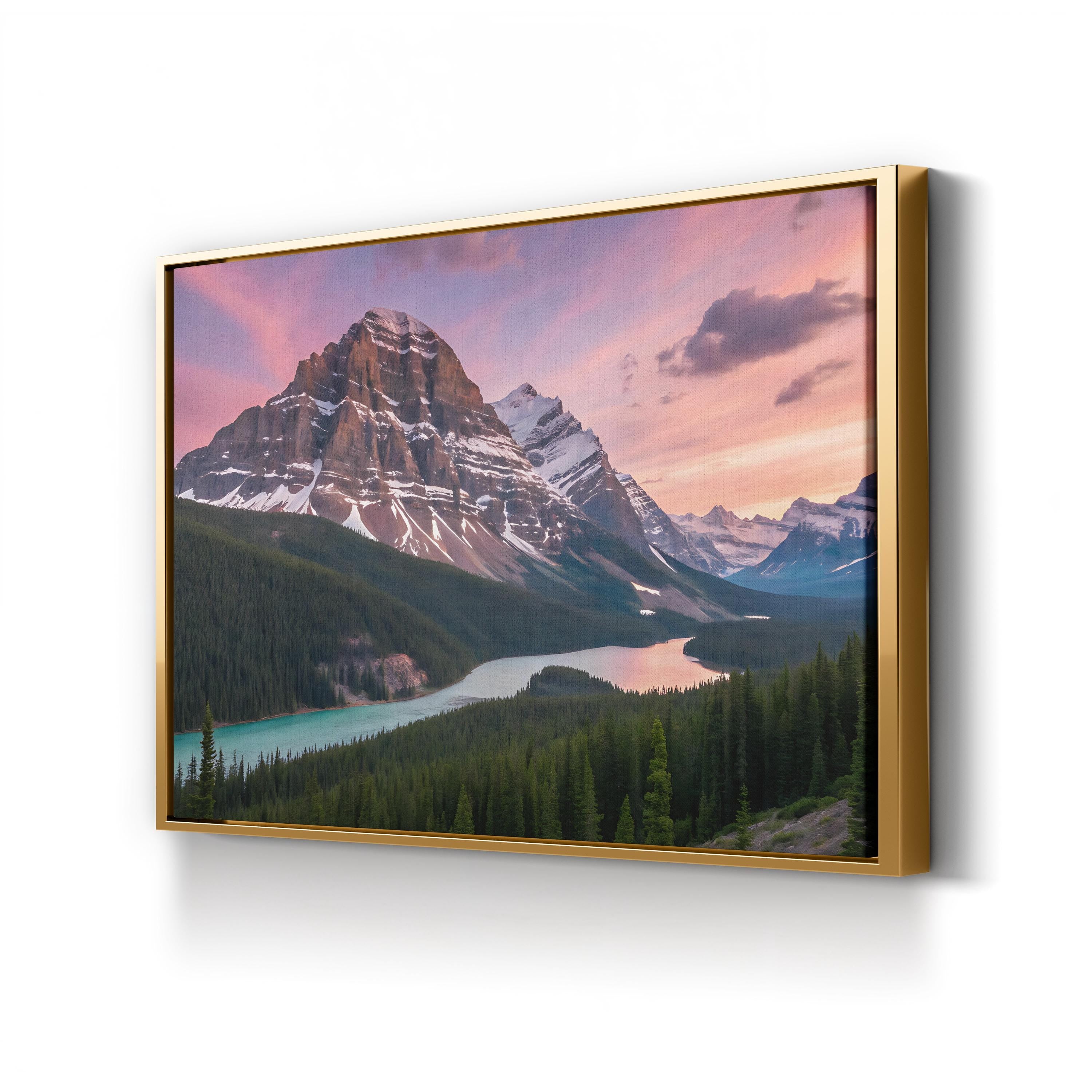 Mount Assiniboine – Vintage Photography Wall Art | Canadian Rockies Canvas Print