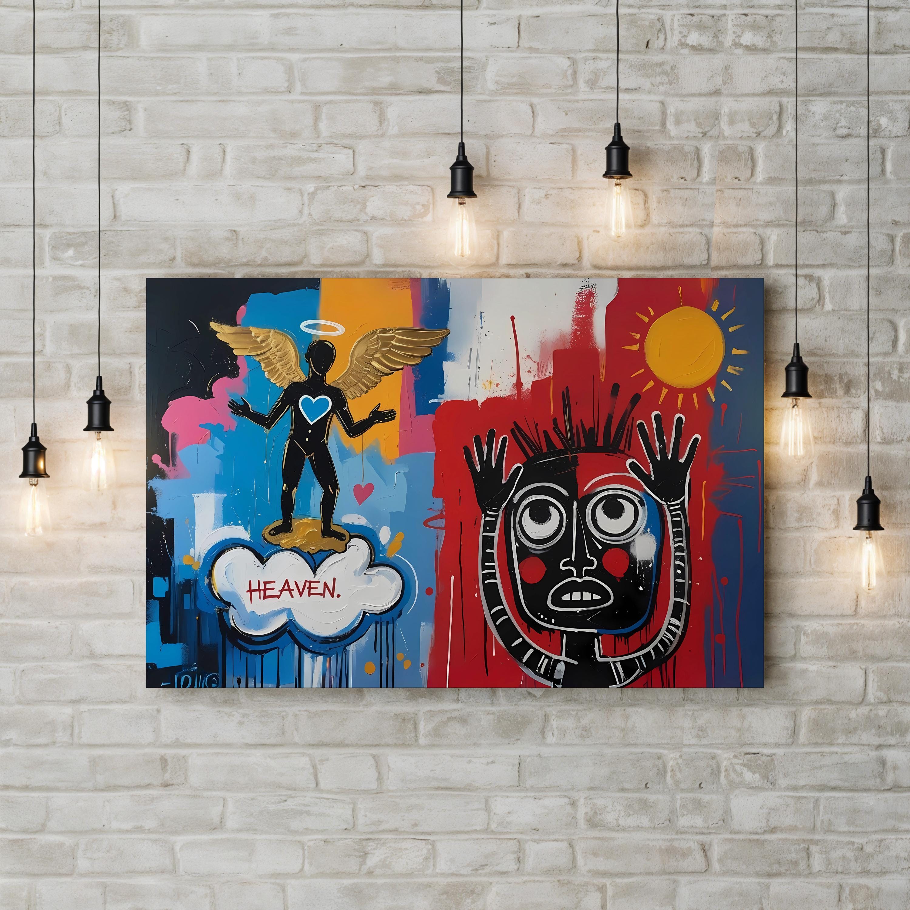 Abstract Hands – Period Illustration Wall Art | Colorful Motivational Canvas Print