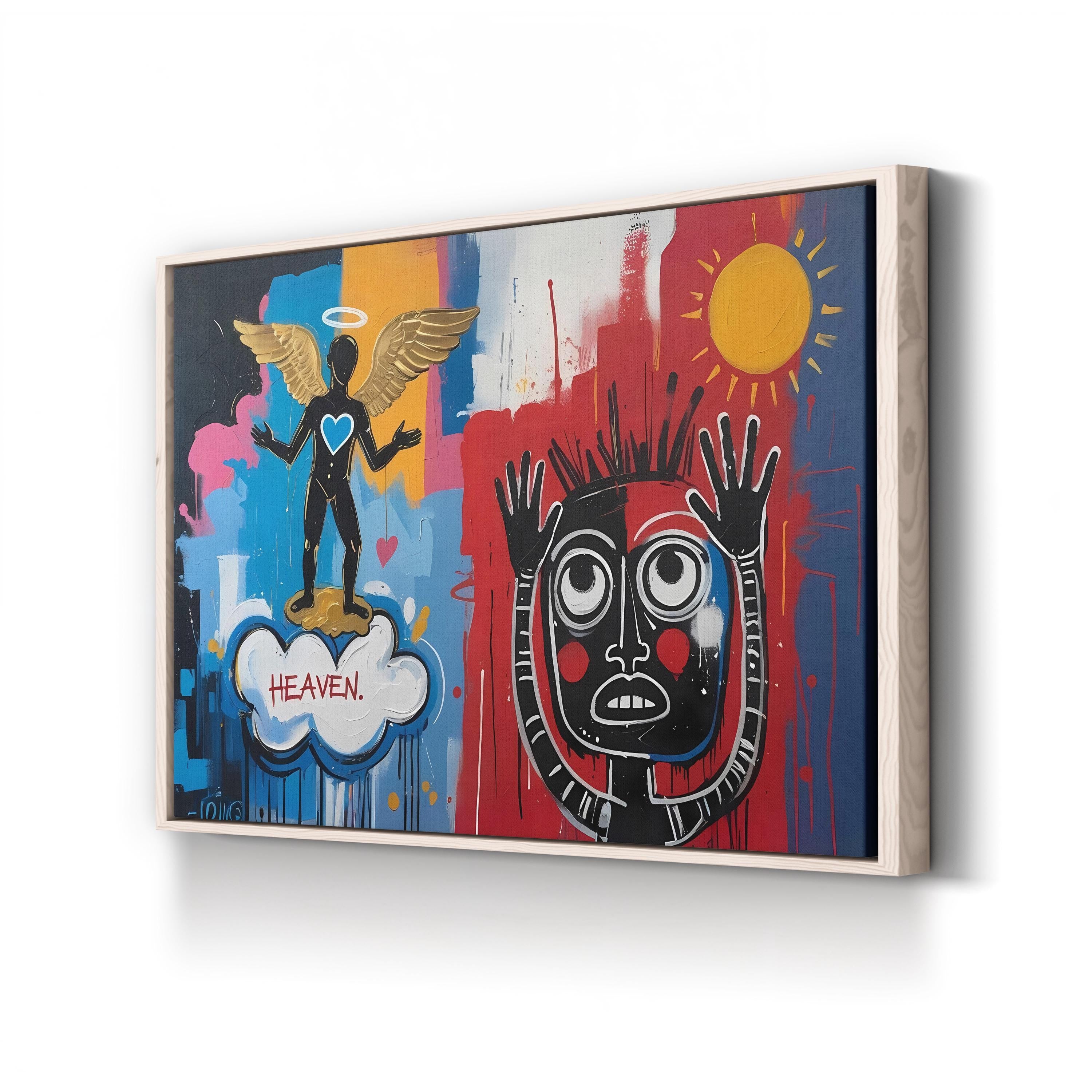 Abstract Hands – Period Illustration Wall Art | Colorful Motivational Canvas Print