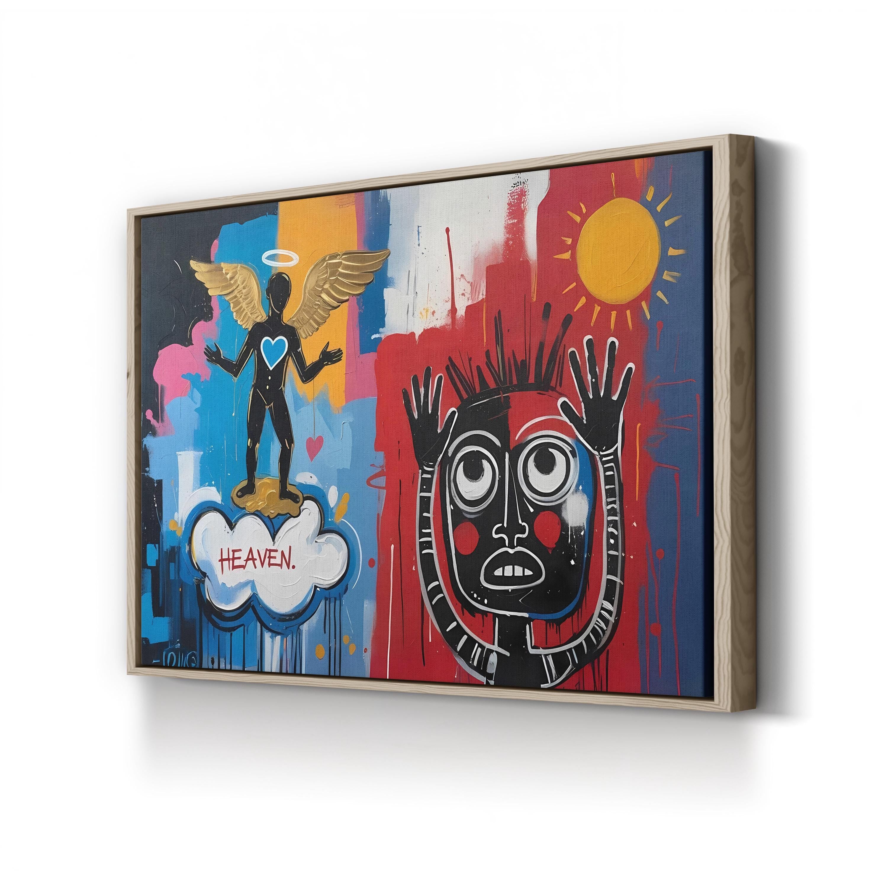 Abstract Hands – Period Illustration Wall Art | Colorful Motivational Canvas Print