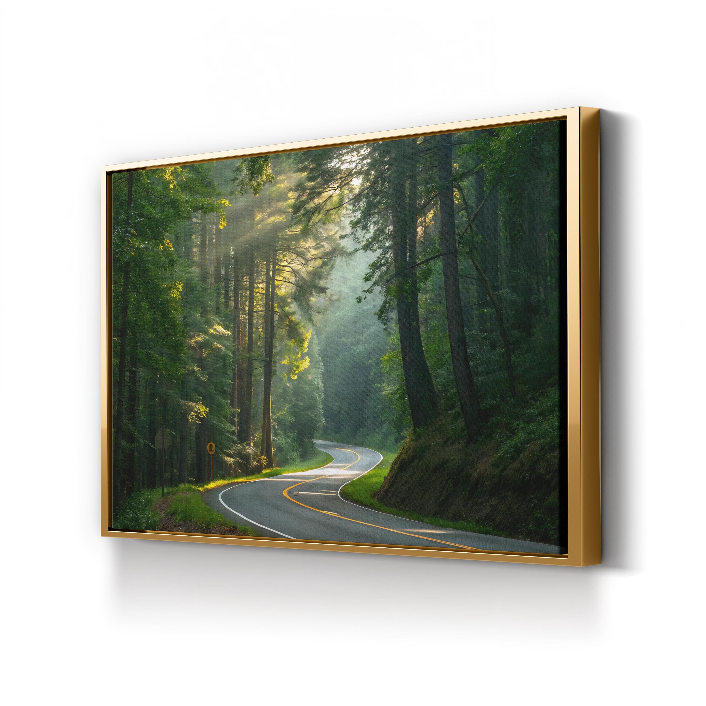 Country Road Scenic – Vintage Photography Wall Art | Countryside Landscape Canvas Print