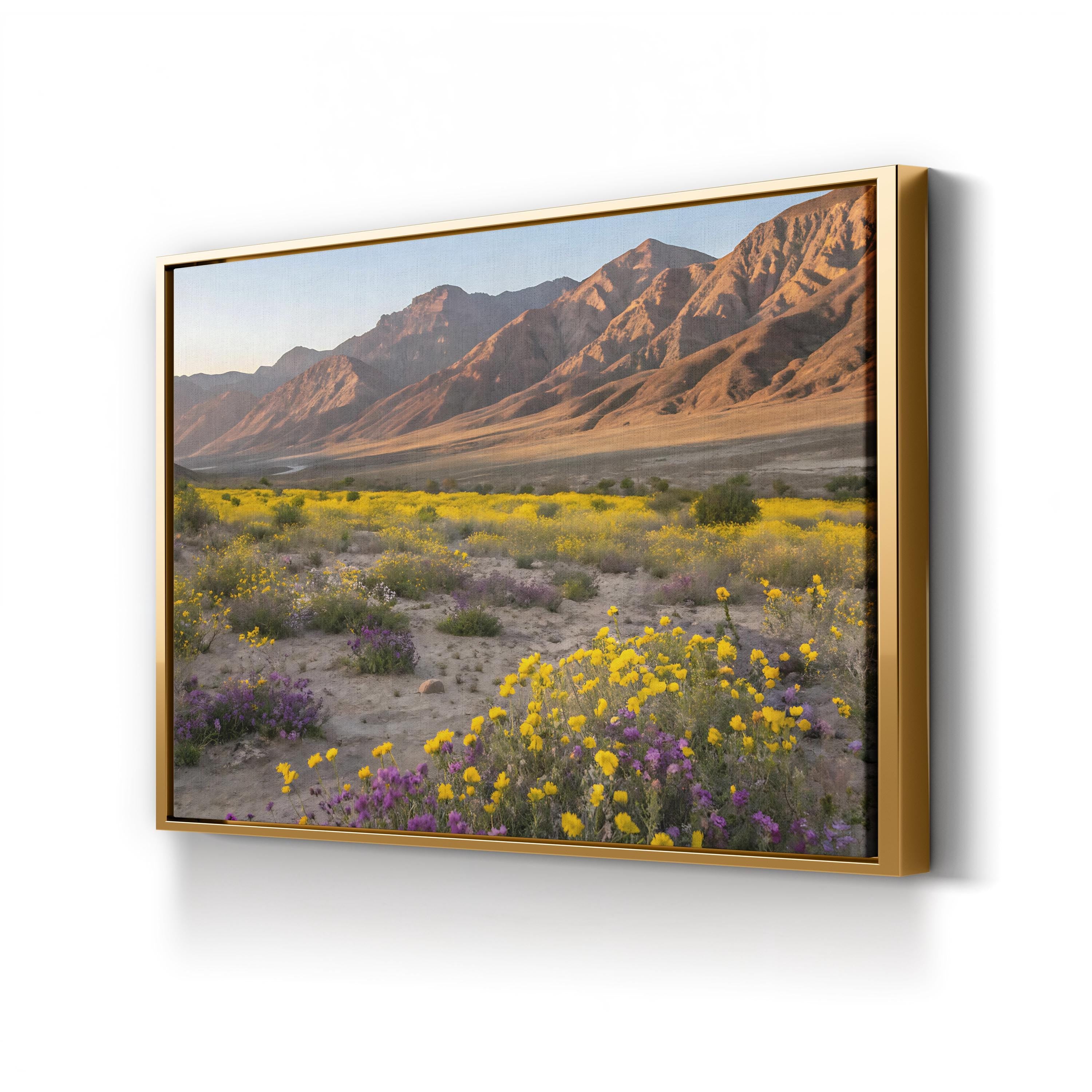 Desert Superbloom – Vintage Photography Wall Art | Floral Landscape Canvas Print