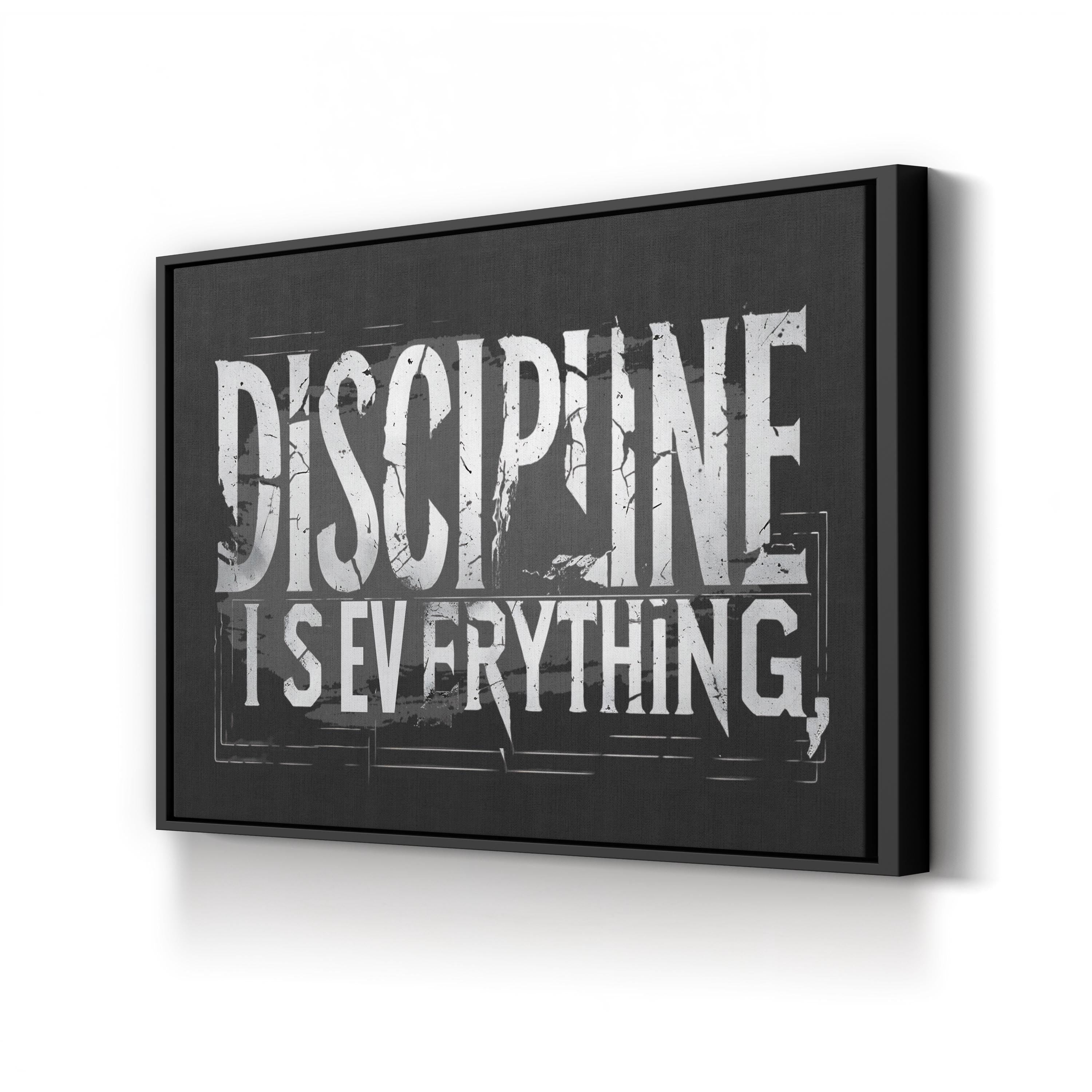 DISCIPLINE IS EVERYTHING Motivational Typography Wall Art
