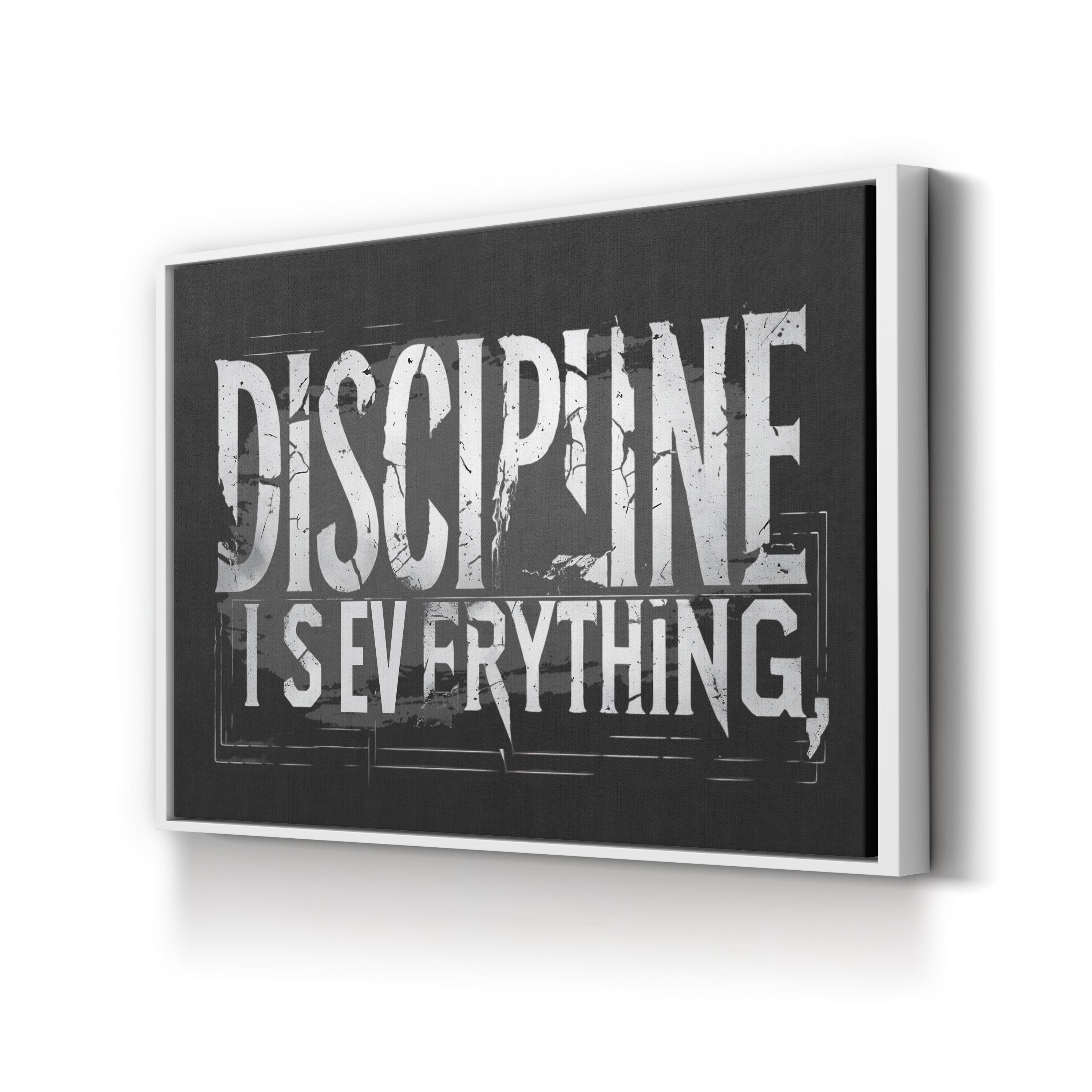 DISCIPLINE IS EVERYTHING Motivational Typography Wall Art
