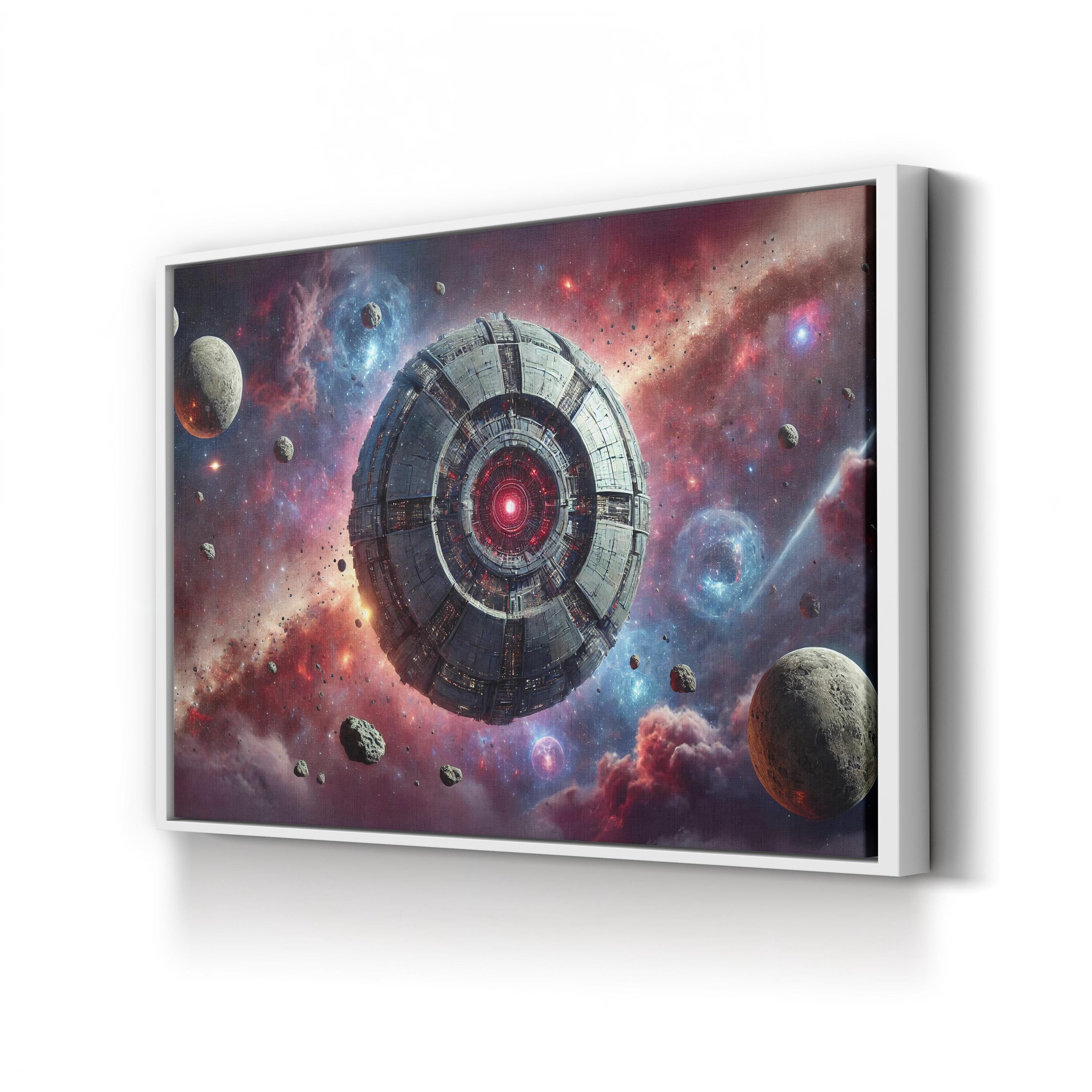 Cosmic Disturbance Canvas – Motivational Galaxy Wall Art