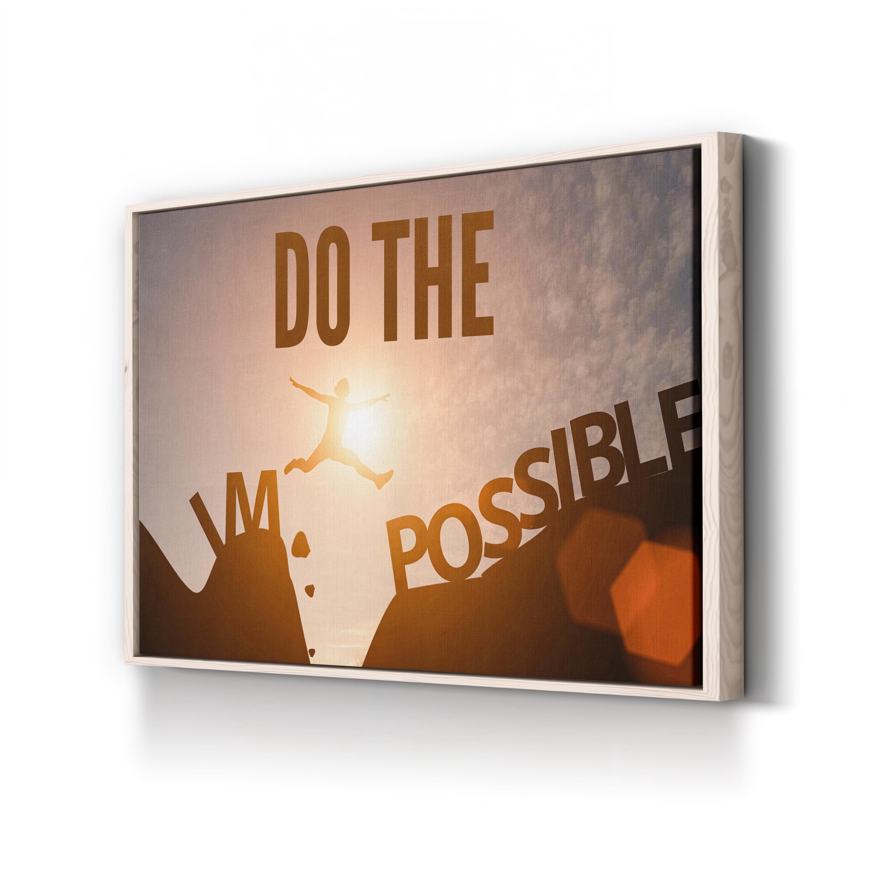 Do The Impossible Graffiti Canvas Art: Motivational Office Decor