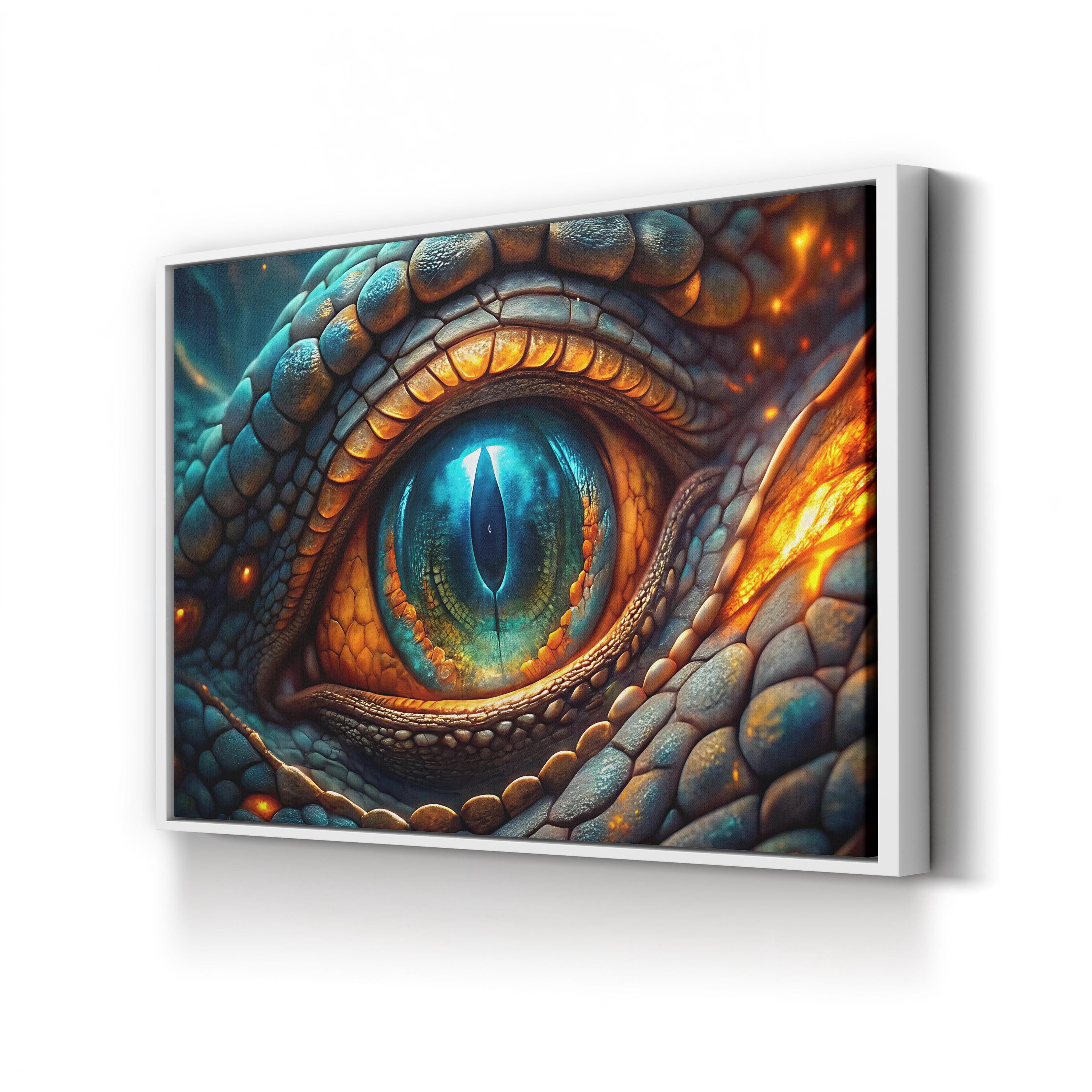 Dragon’s Eye Fantasy – Period Illustration Wall Art | Mystical Canvas Print